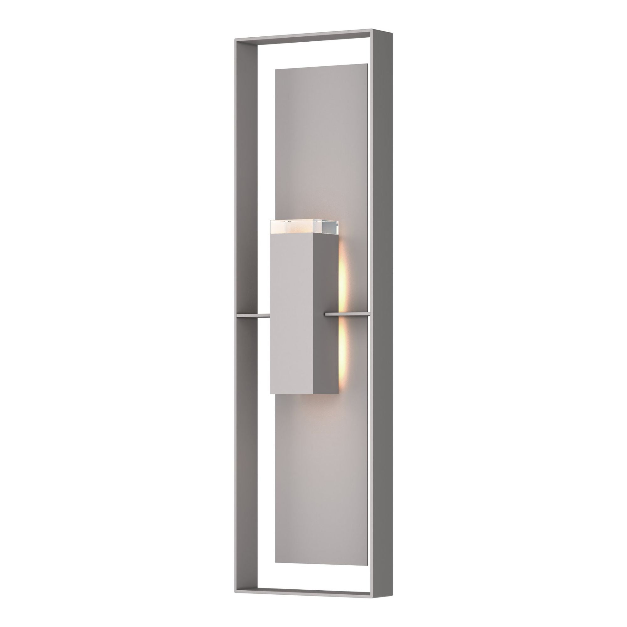 shadow98.1623ページ Shadow Box Extra Tall Sconce 2-Light Coastal Burnished Steel