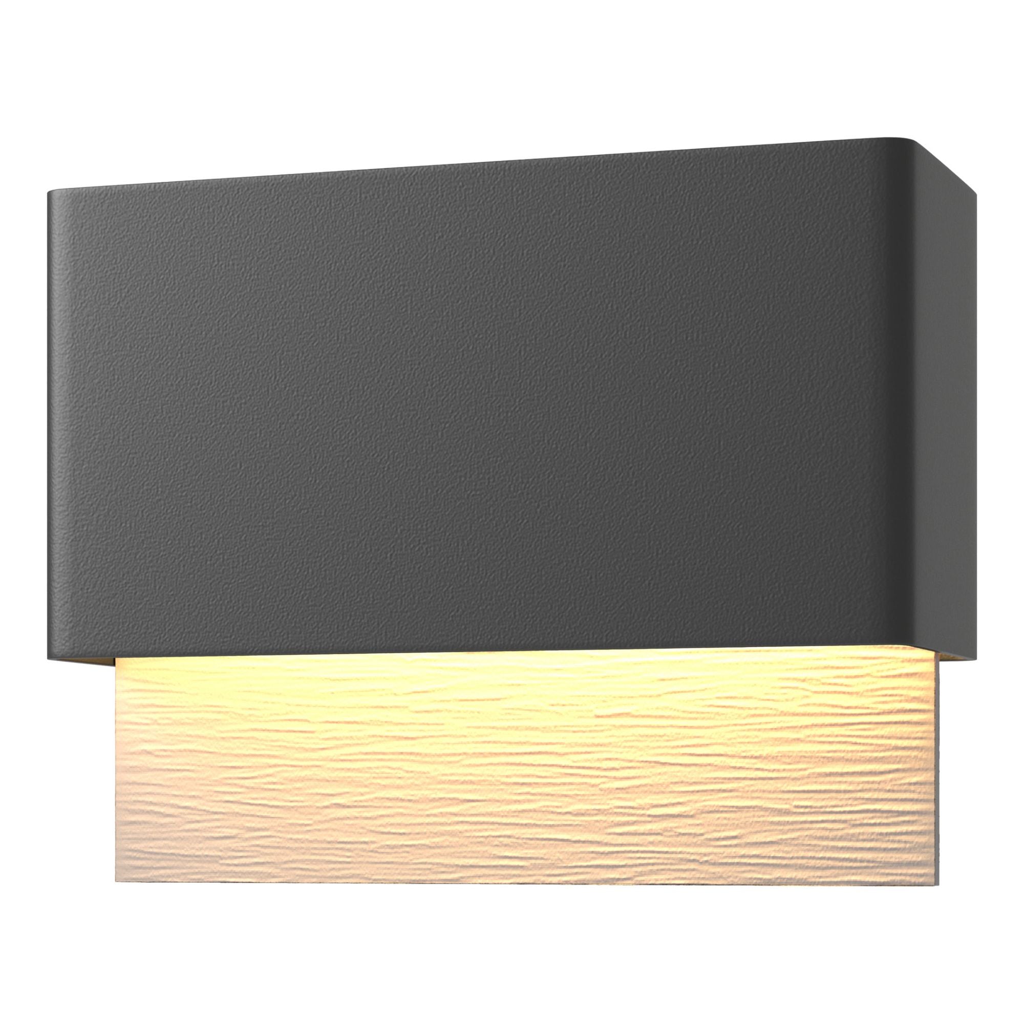 Stratum Dark Sky Friendly LED Outdoor Sconce Coastal Burnished Steel Accent LED in Coastal Black