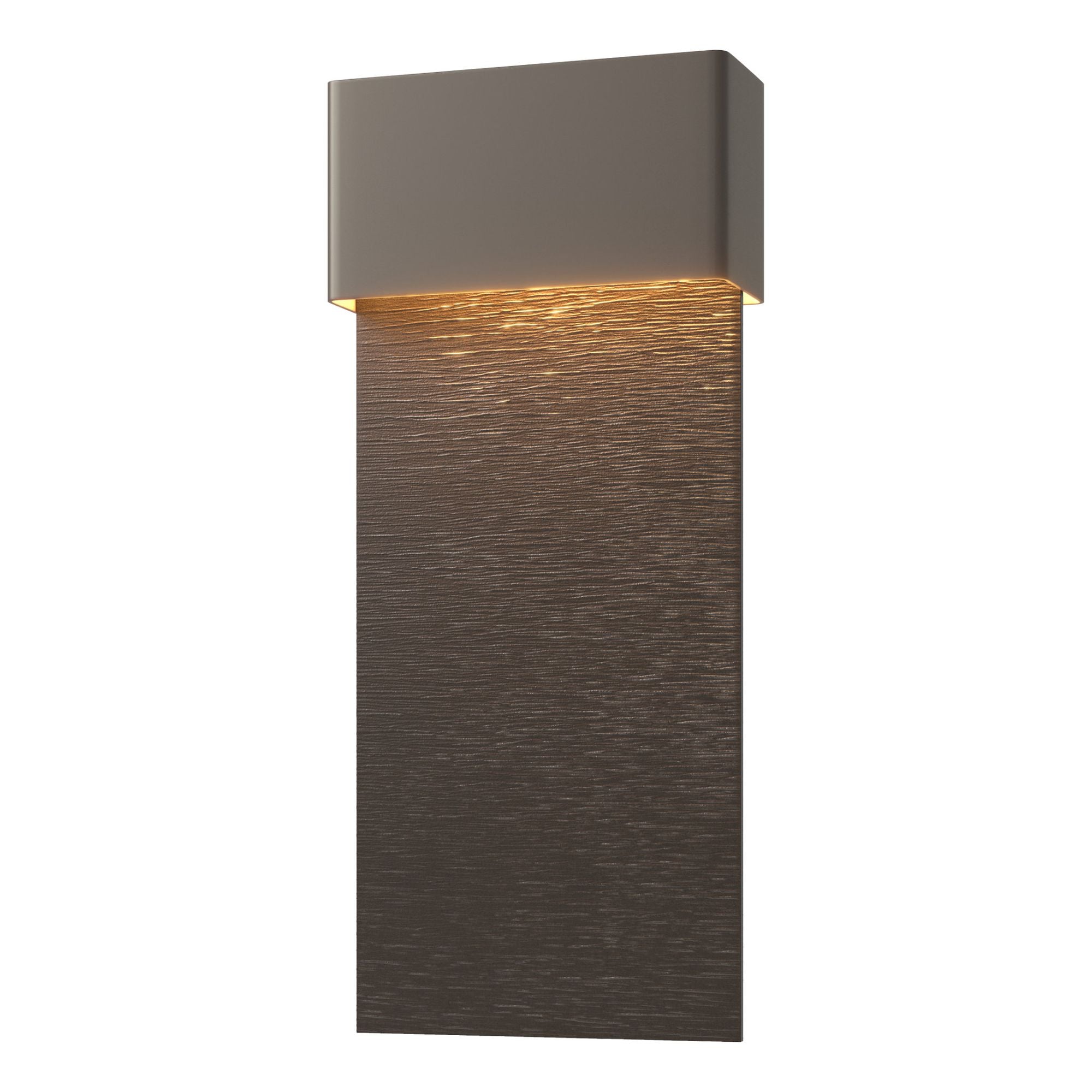 Stratum Large Dark Sky Friendly LED Outdoor Sconce Coastal Oil Rubbed Bronze Accent LED in Coastal Dark Smoke