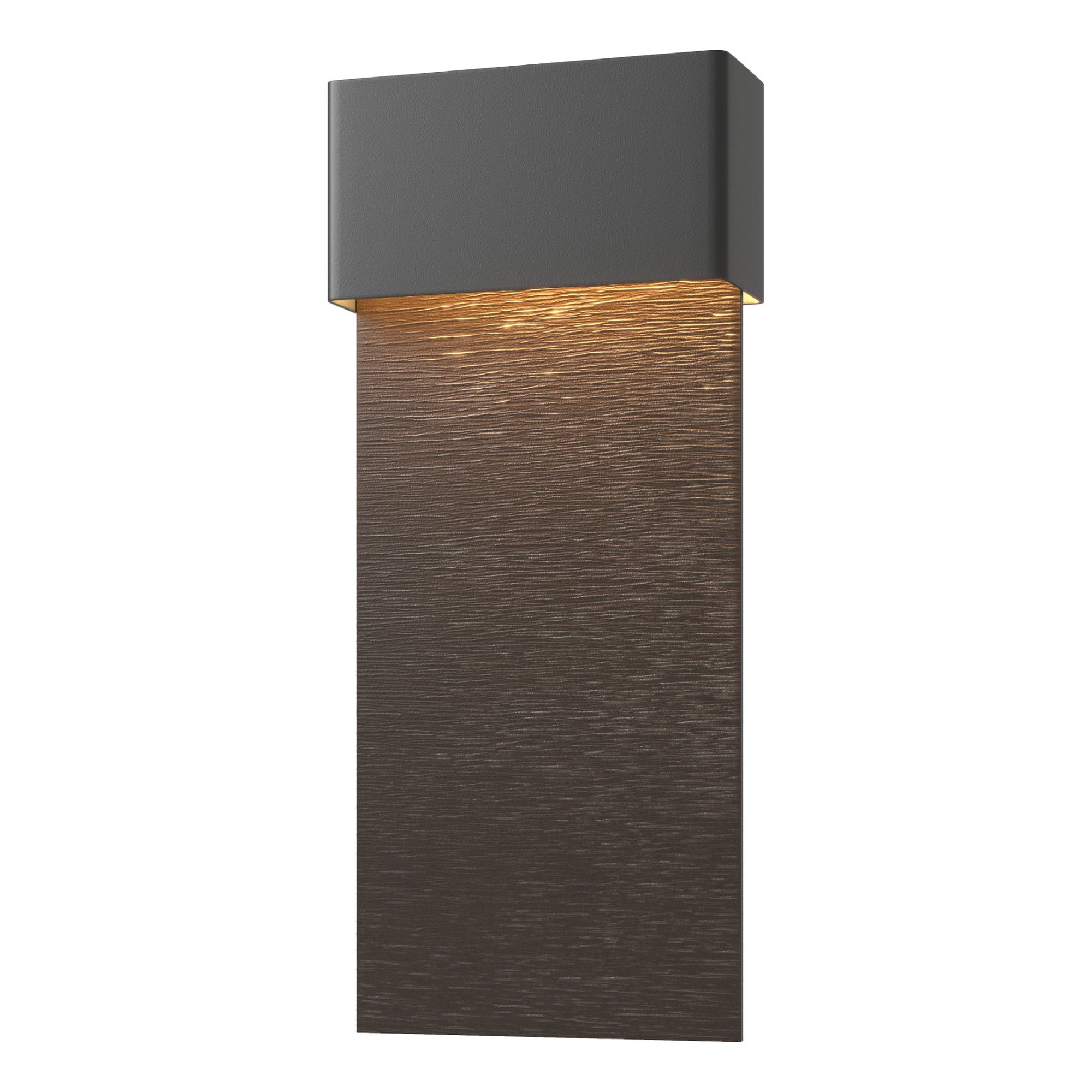 Stratum Large Dark Sky Friendly LED Outdoor Sconce Coastal Oil Rubbed Bronze Accent LED in Coastal Black
