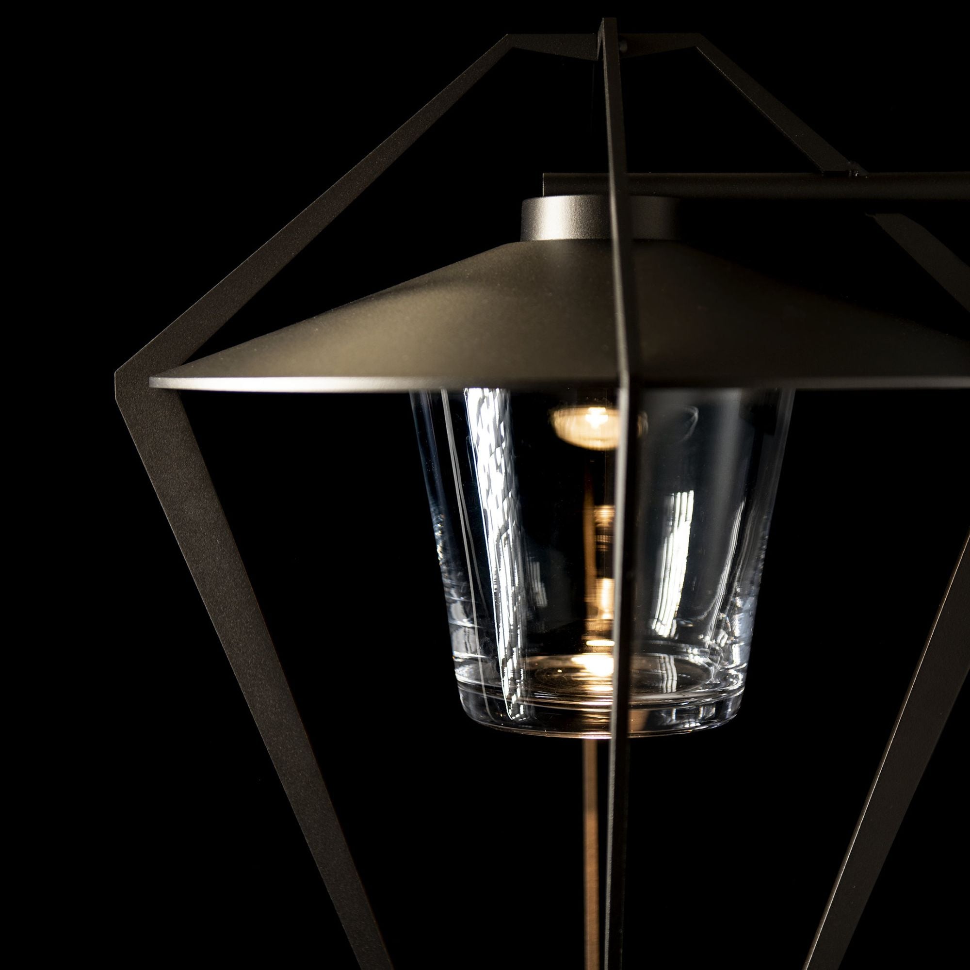 Stellar Large Outdoor Sconce 1-Light Clear Glass (ZM) in Coastal Oil Rubbed Bronze