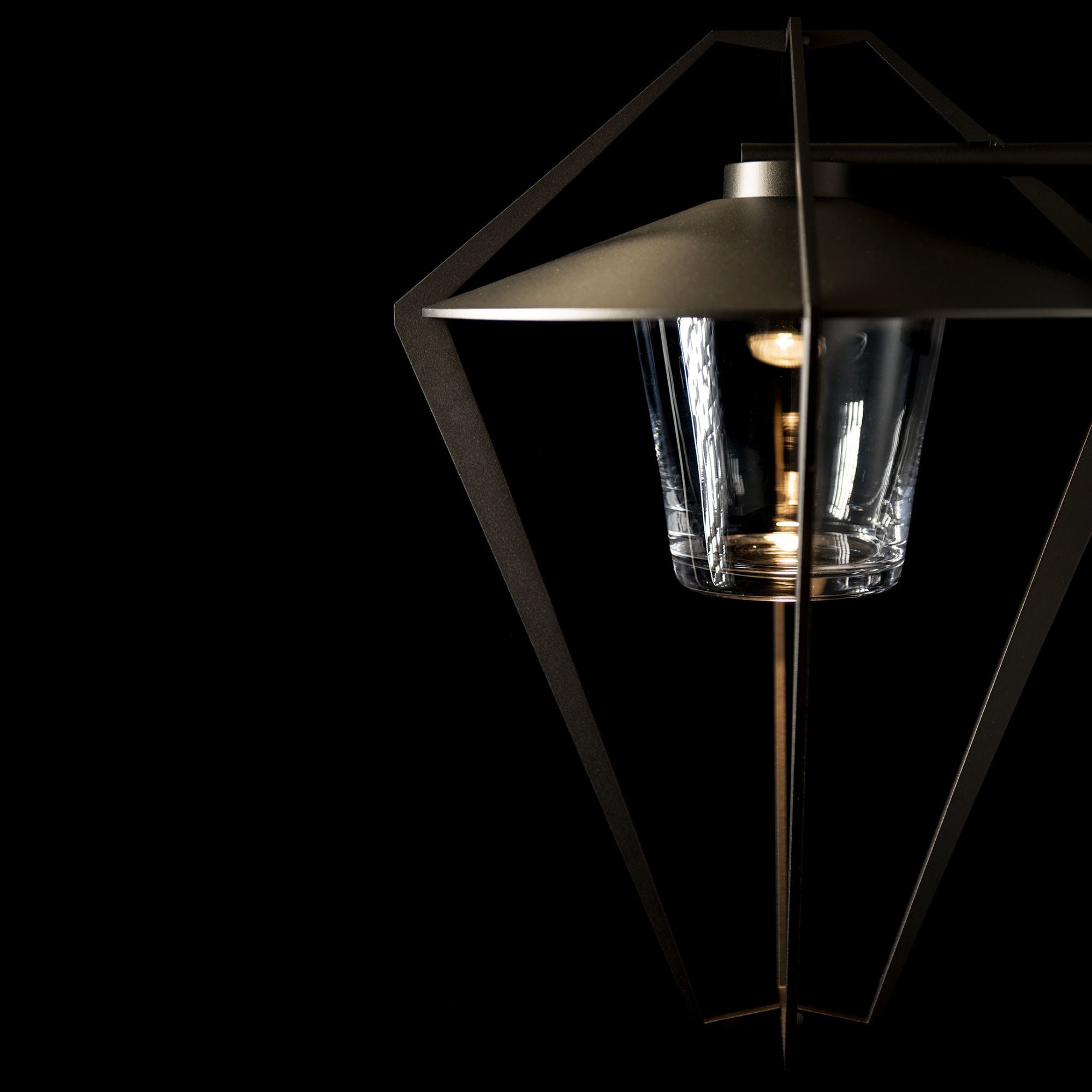 Stellar Large Outdoor Sconce 1-Light Clear Glass (ZM) in Coastal Oil Rubbed Bronze