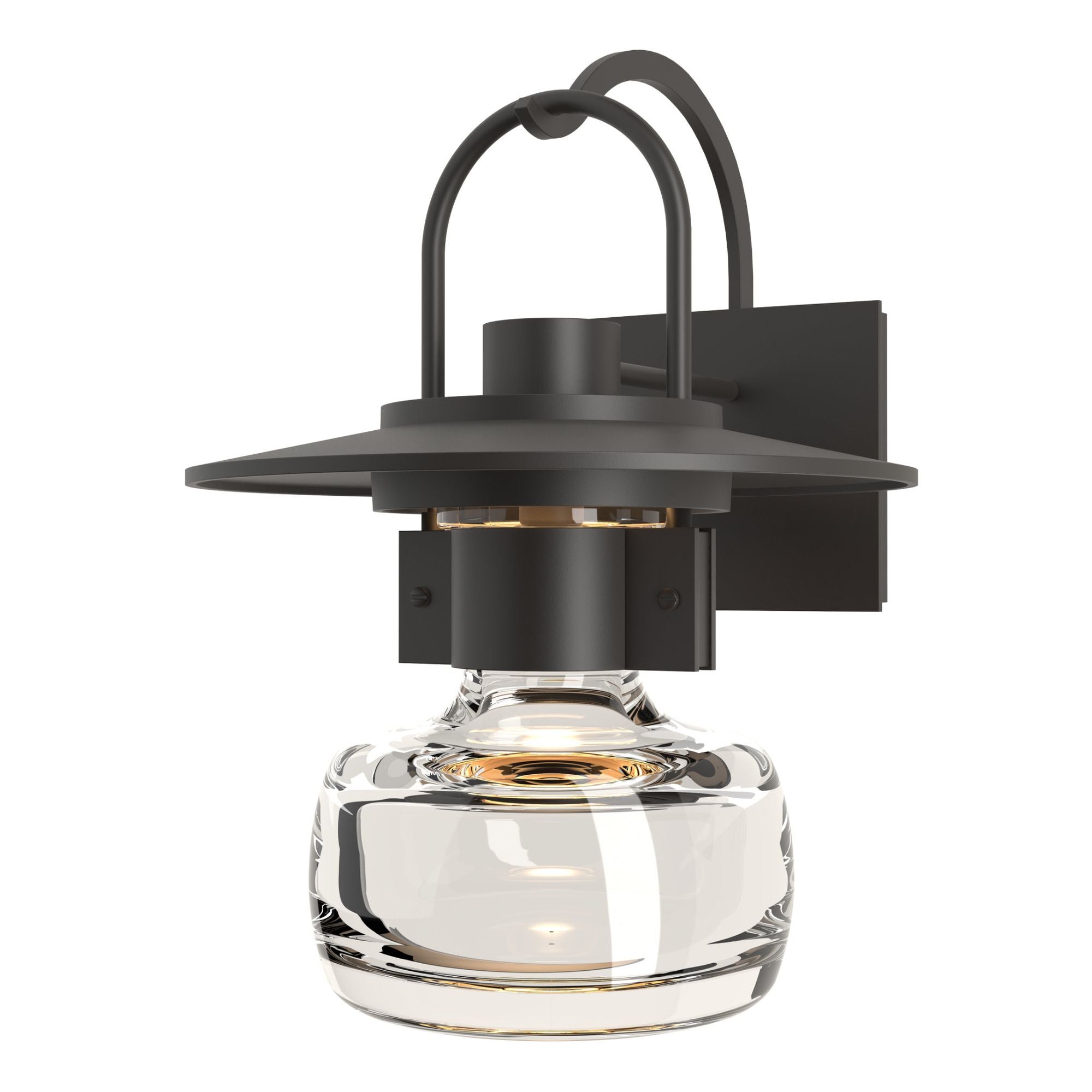 Mason Large Outdoor Sconce 1-Light Clear Glass (ZM) in Coastal Oil Rubbed Bronze