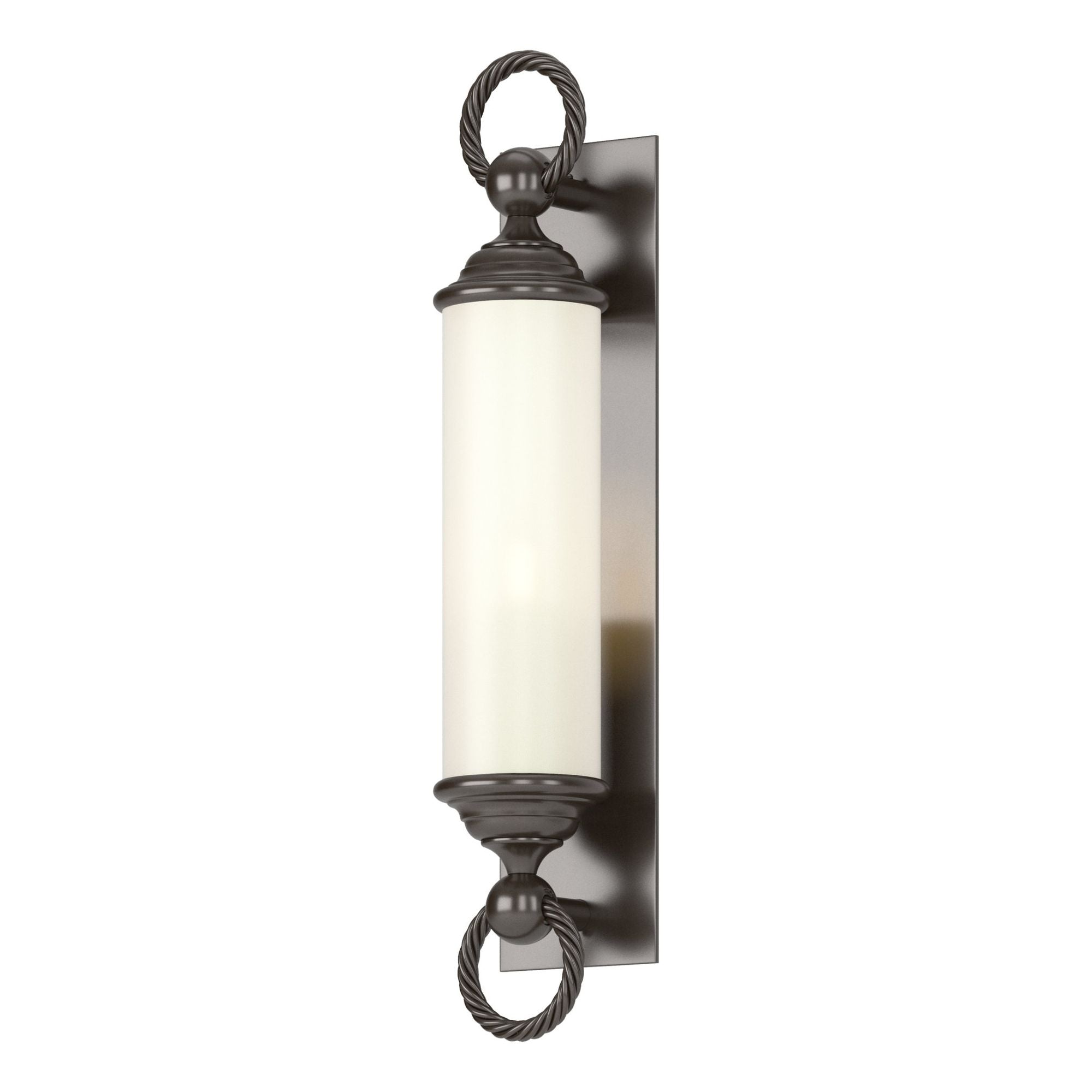 Cavo Large Outdoor Wall Sconce 1-Light Opal Glass (GG) in Coastal Oil Rubbed Bronze