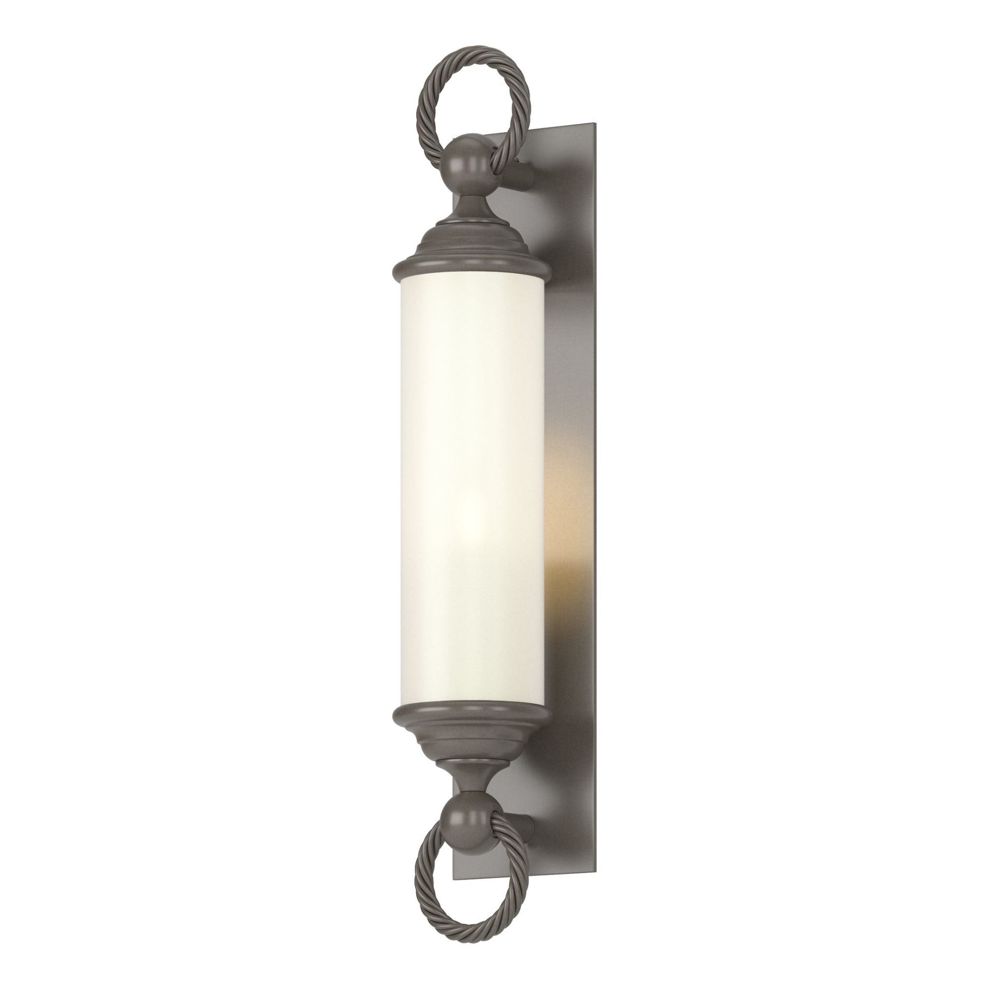 Cavo Large Outdoor Wall Sconce 1-Light Opal Glass (GG) in Coastal Dark Smoke