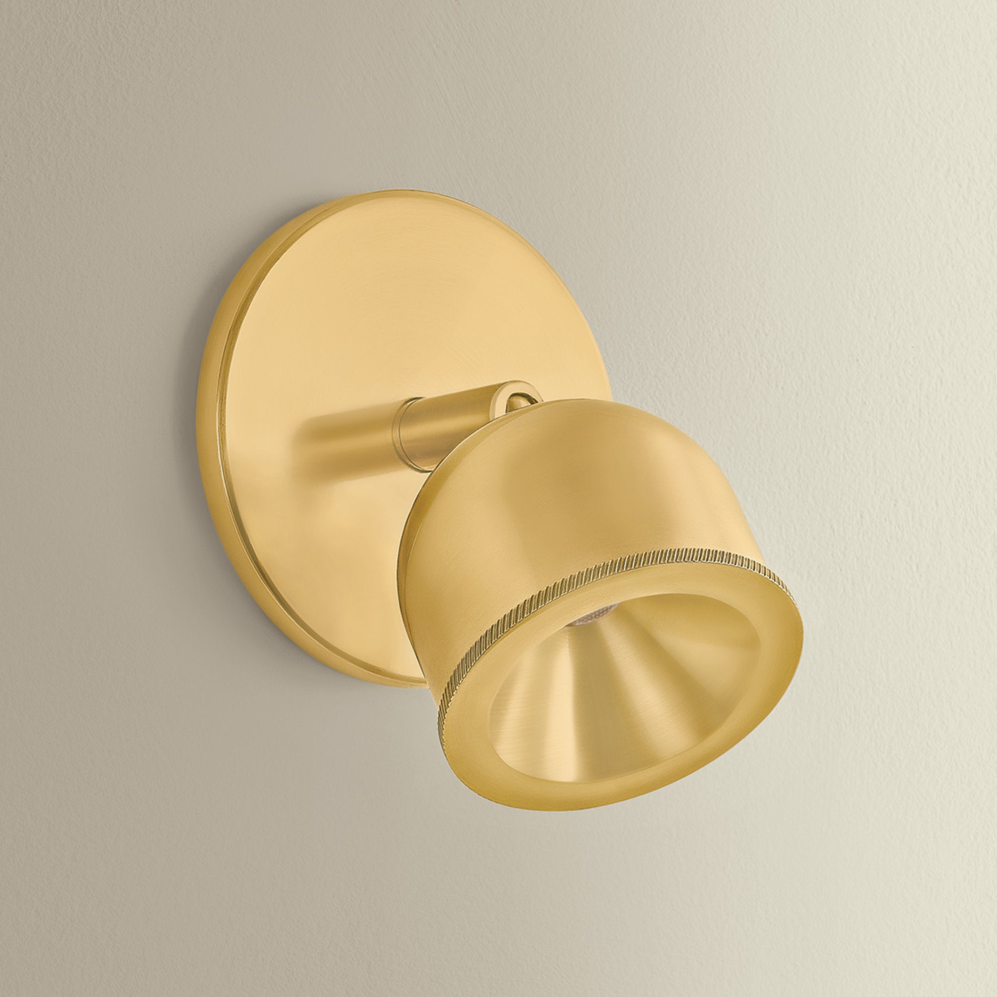 Tuthill 1-Light Flush Mount in Aged Brass 4.25W x 4.25H (3041-AGB)