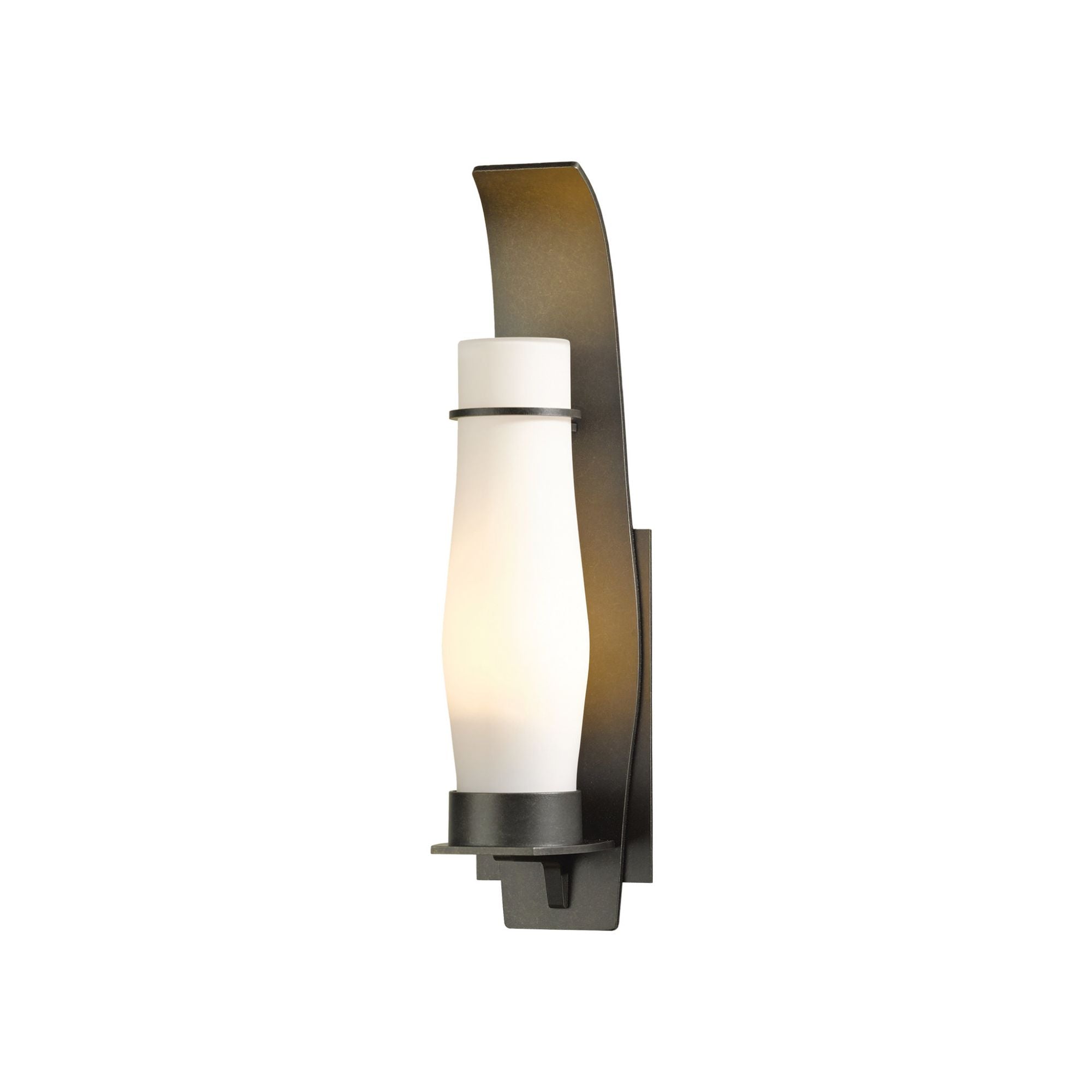 Sea Coast Outdoor Sconce 1-Light Opal Glass (GG) in Coastal Dark Smoke