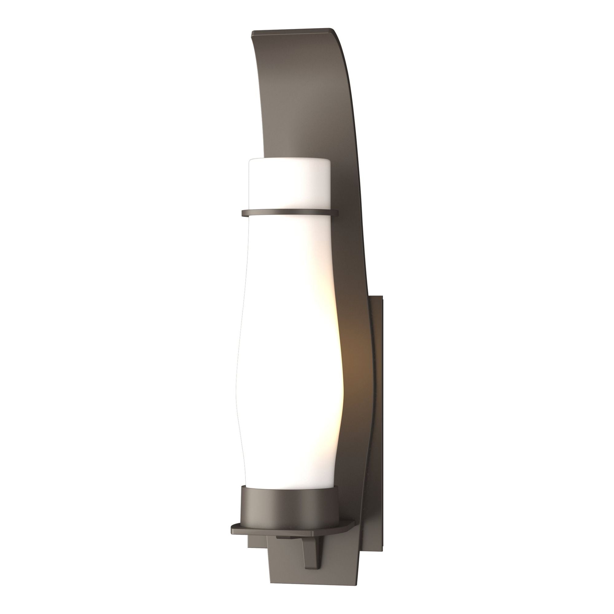 Sea Coast Outdoor Sconce 1-Light Opal Glass (GG) in Coastal Dark Smoke