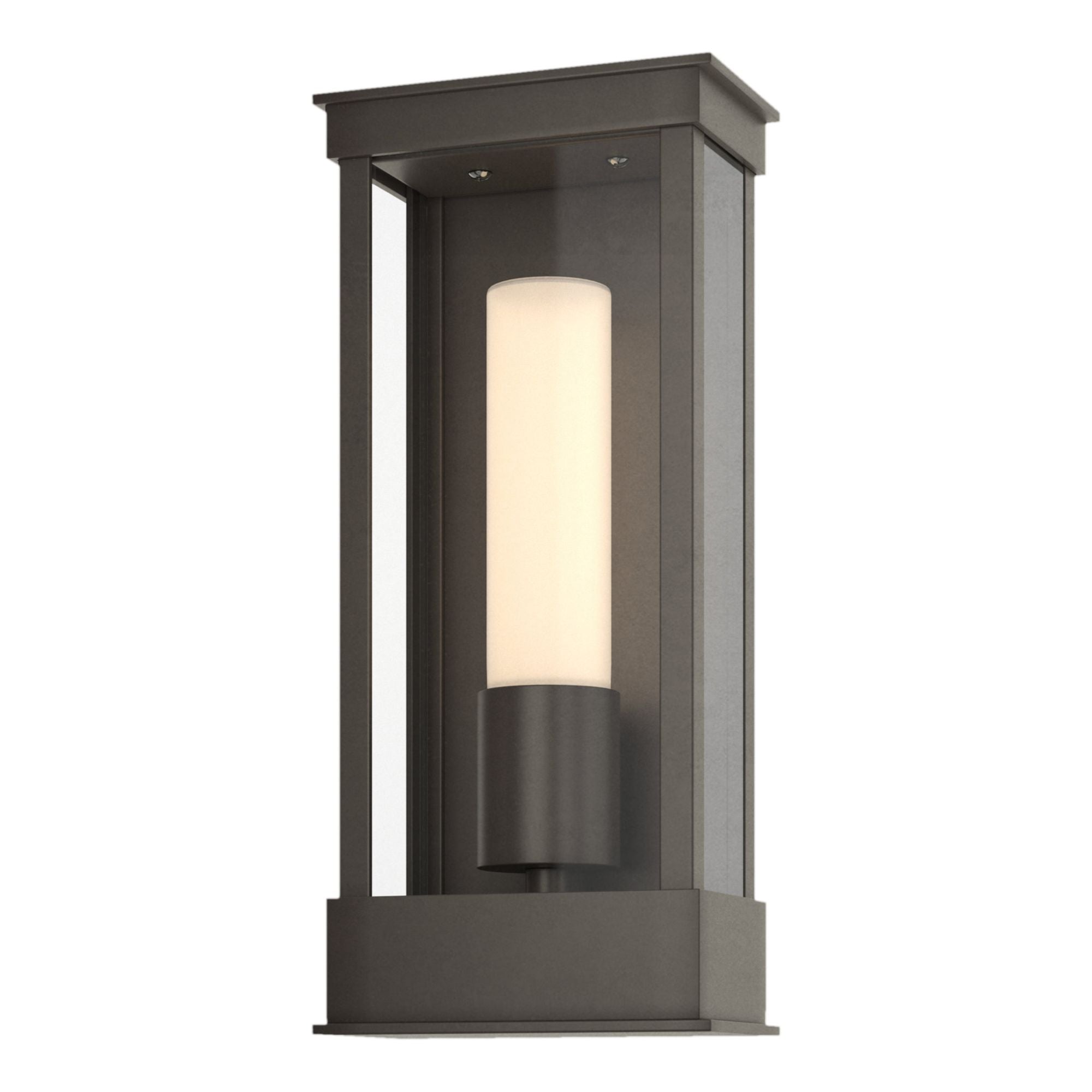 Portico Small Outdoor Sconce 1-Light Opal Glass (GG) in Coastal Dark Smoke
