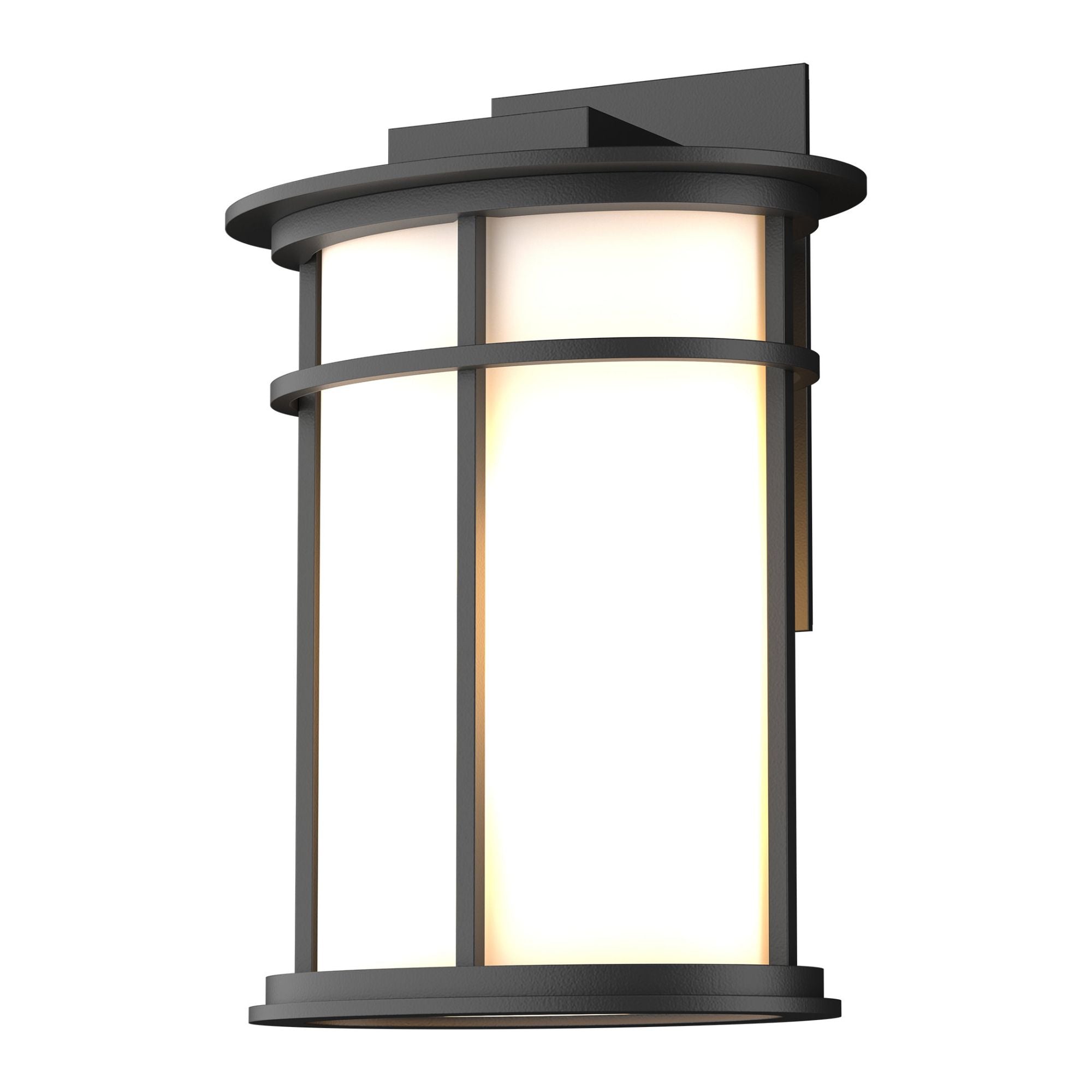 Province Outdoor Sconce 1-Light Opal Glass (GG) in Coastal Black