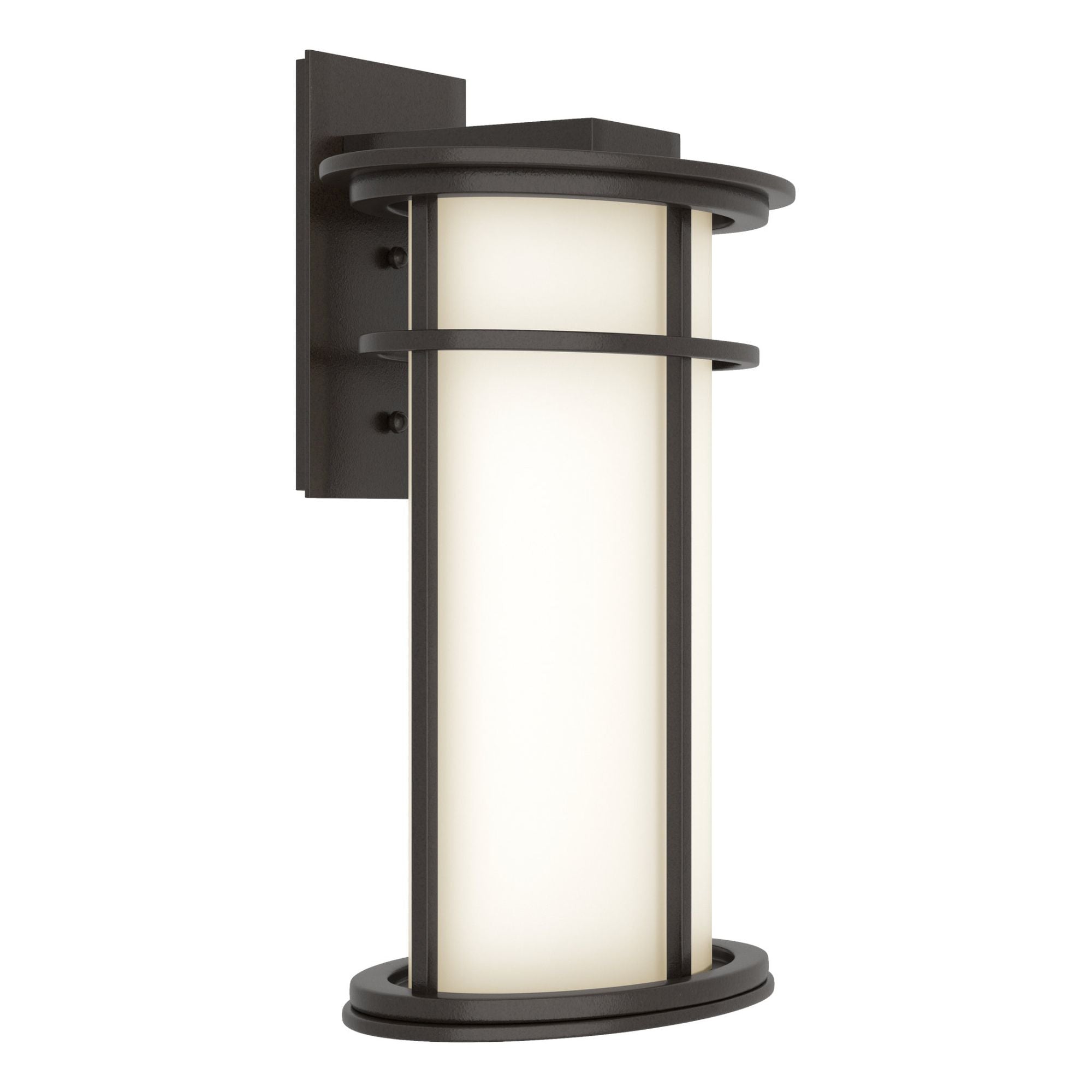 Province Large Outdoor Sconce 1-Light Opal Glass (GG) in Coastal Oil Rubbed Bronze
