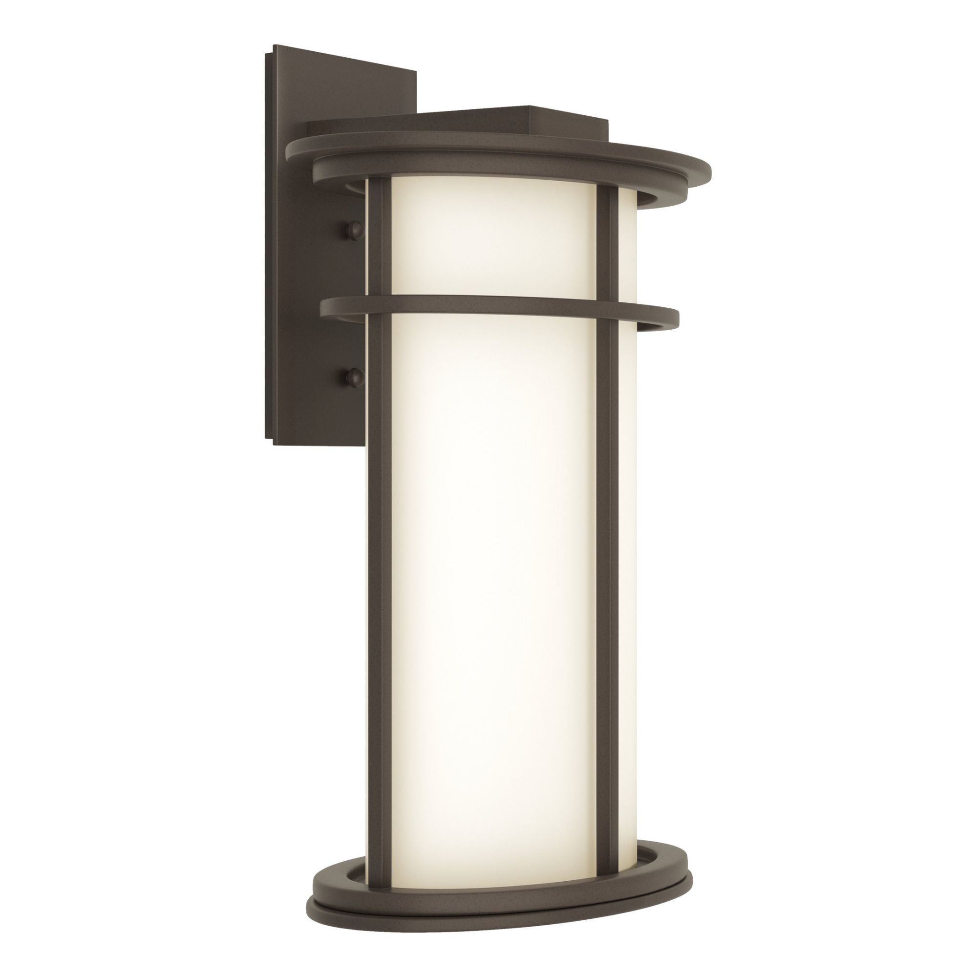 Province Large Outdoor Sconce 1-Light Opal Glass (GG) in Coastal Dark Smoke