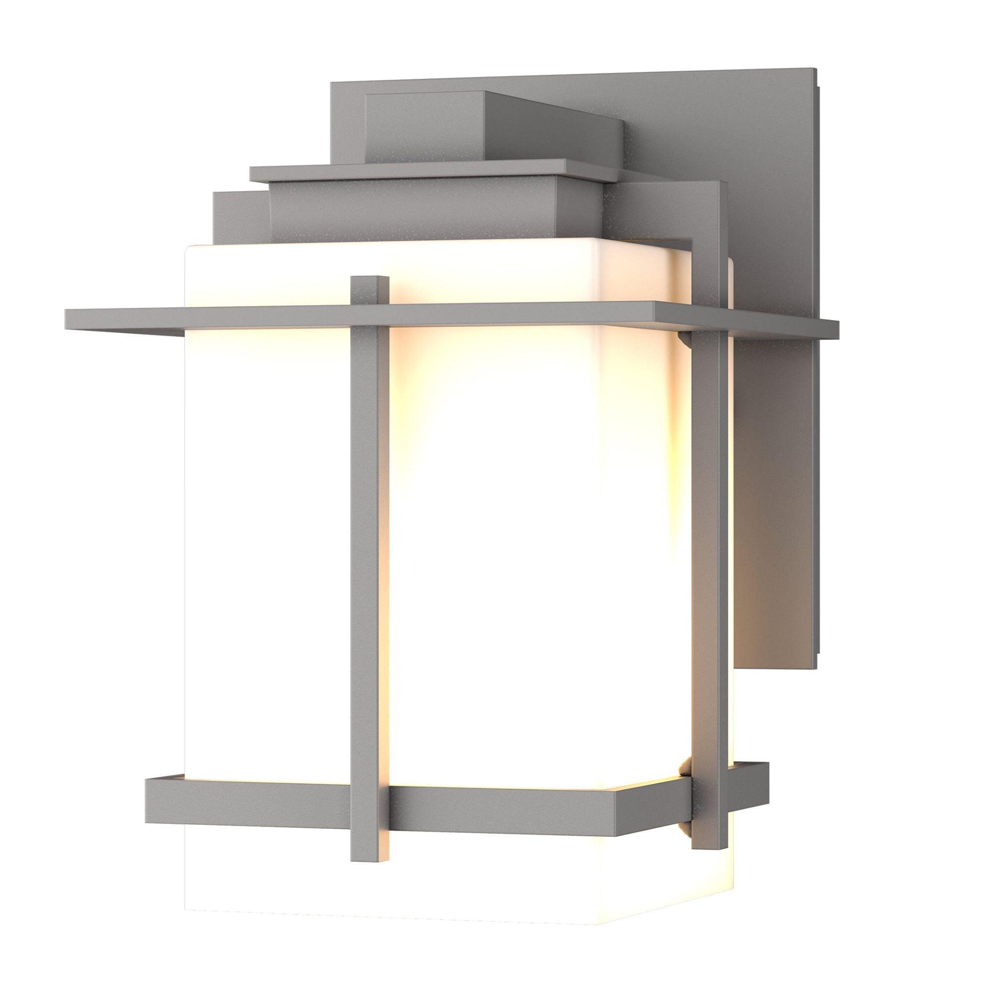 Tourou Small Outdoor Sconce 1-Light Opal Glass (GG) in Coastal Burnished Steel