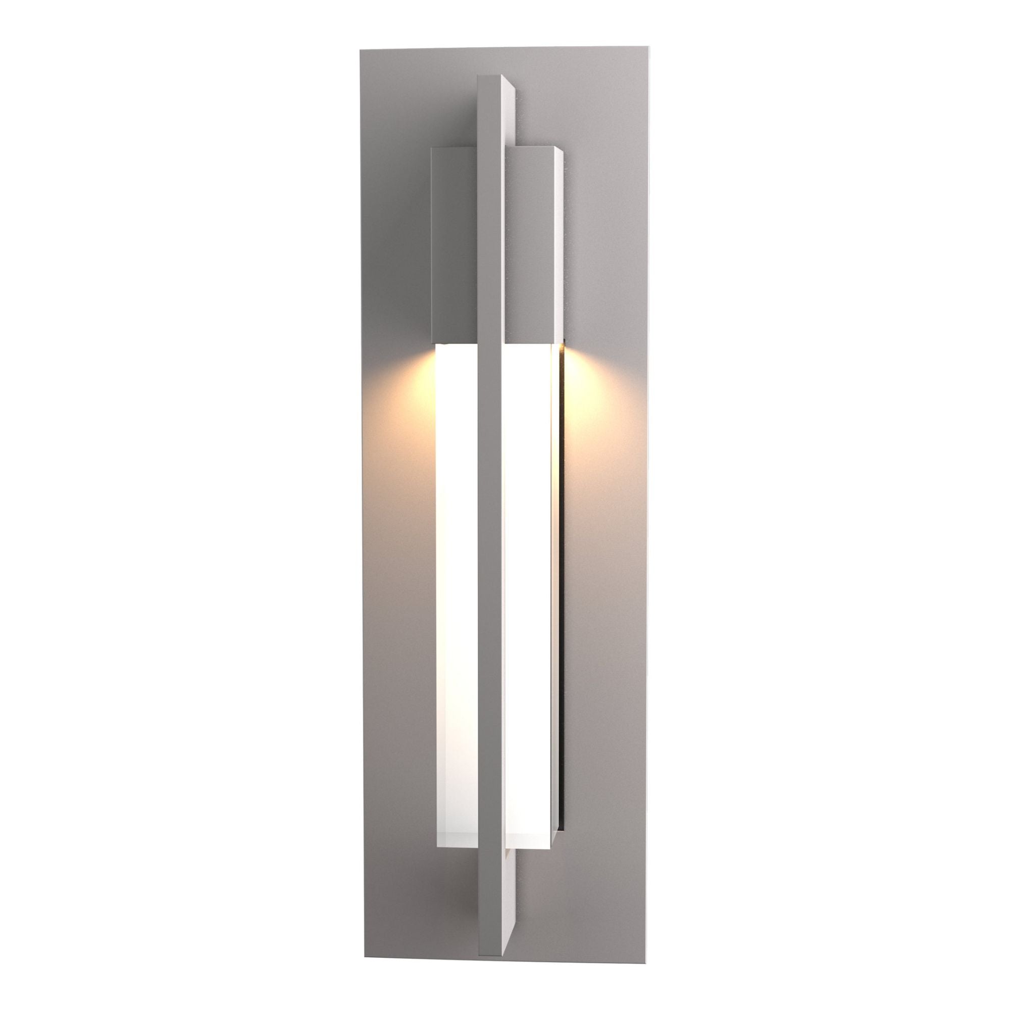 Axis Small Outdoor Sconce 1-Light Clear Glass (ZM) in Coastal Burnished Steel