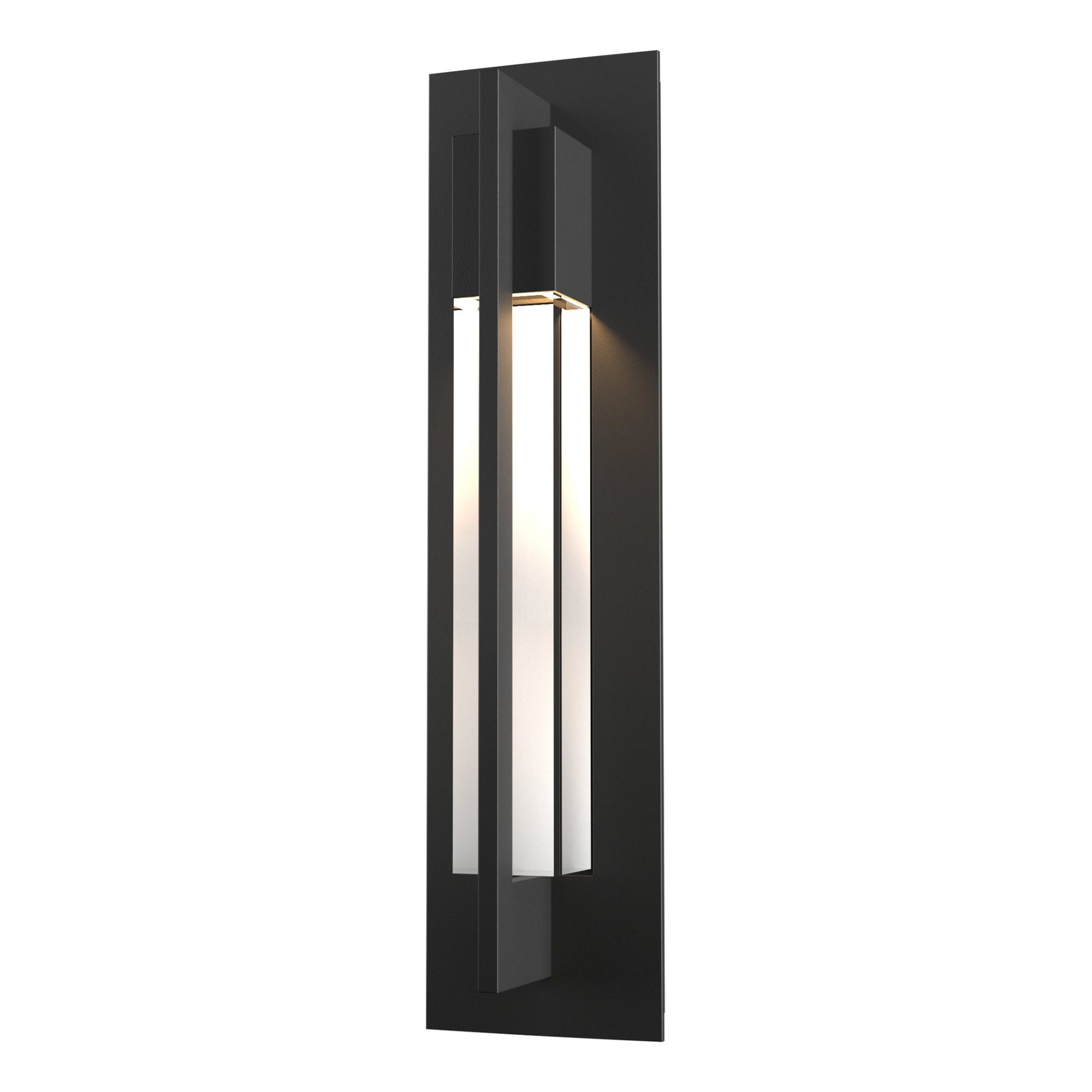 Axis Outdoor Sconce 1-Light Clear Glass (ZM) in Coastal Black
