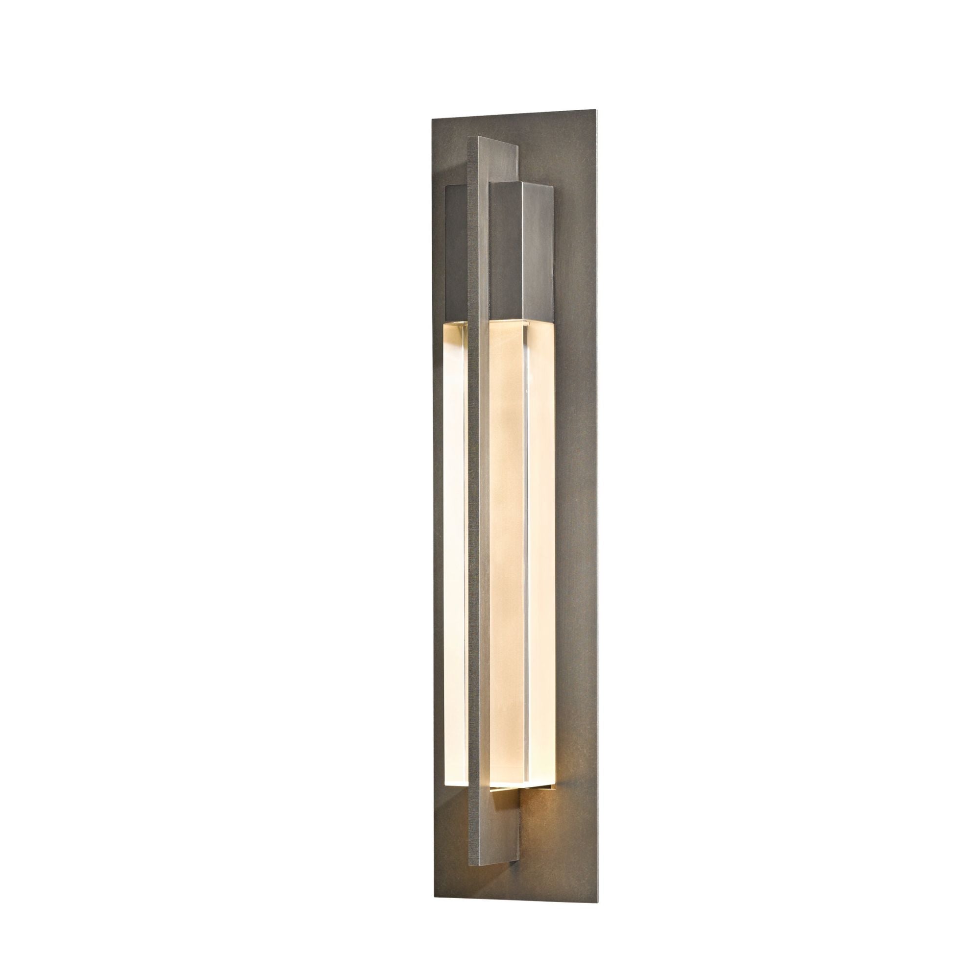 Axis Large Outdoor Sconce 1-Light Clear Glass (ZM) in Coastal Dark Smoke