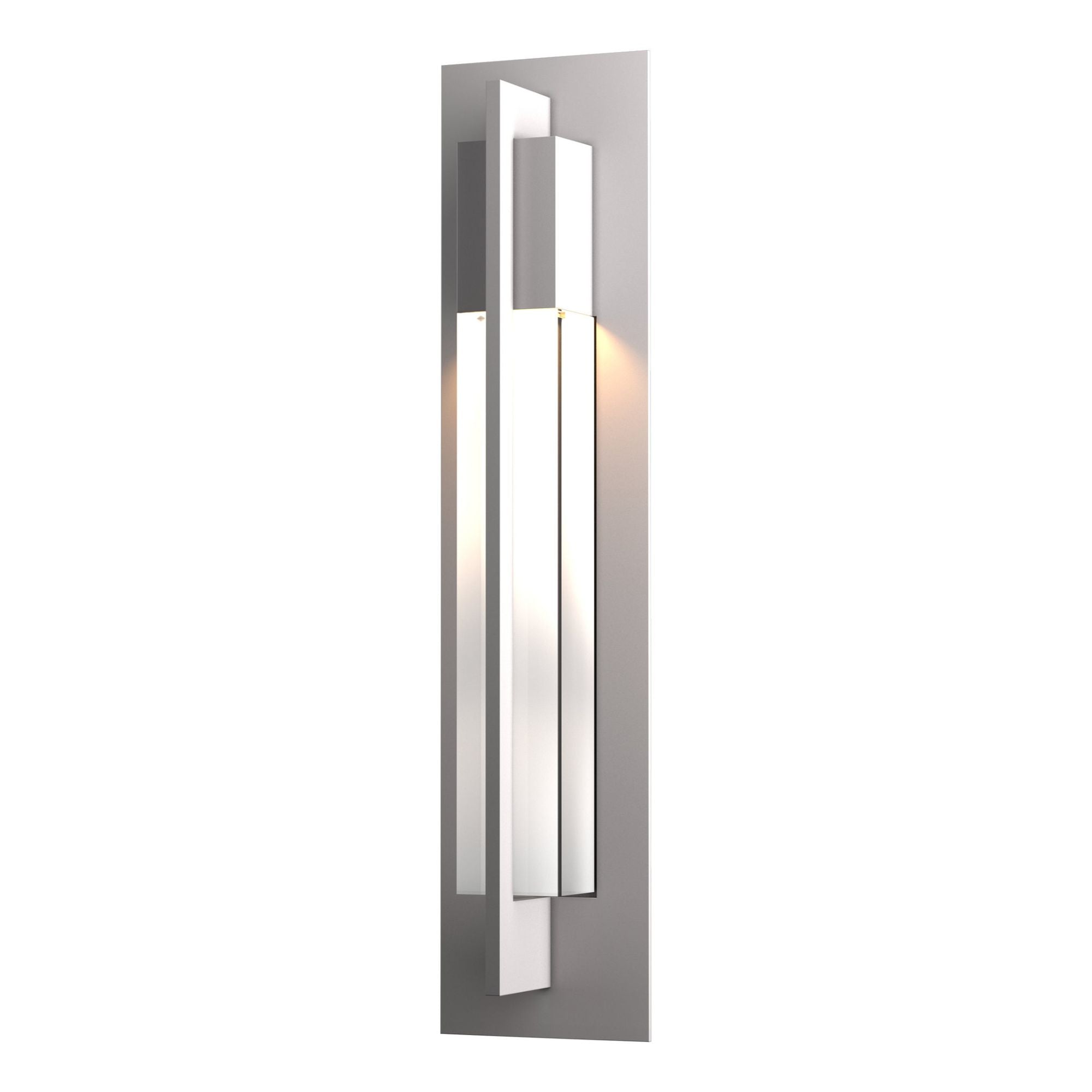 Axis Large Outdoor Sconce 1-Light Clear Glass (ZM) in Coastal Burnished Steel
