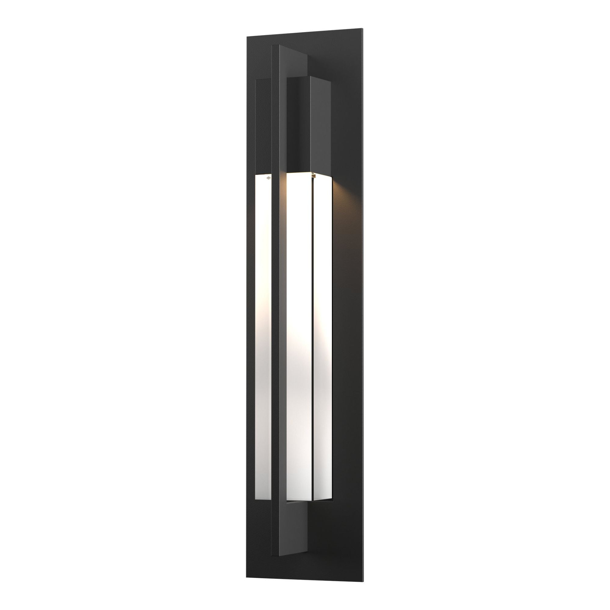 Axis Large Outdoor Sconce 1-Light Clear Glass (ZM) in Coastal Black