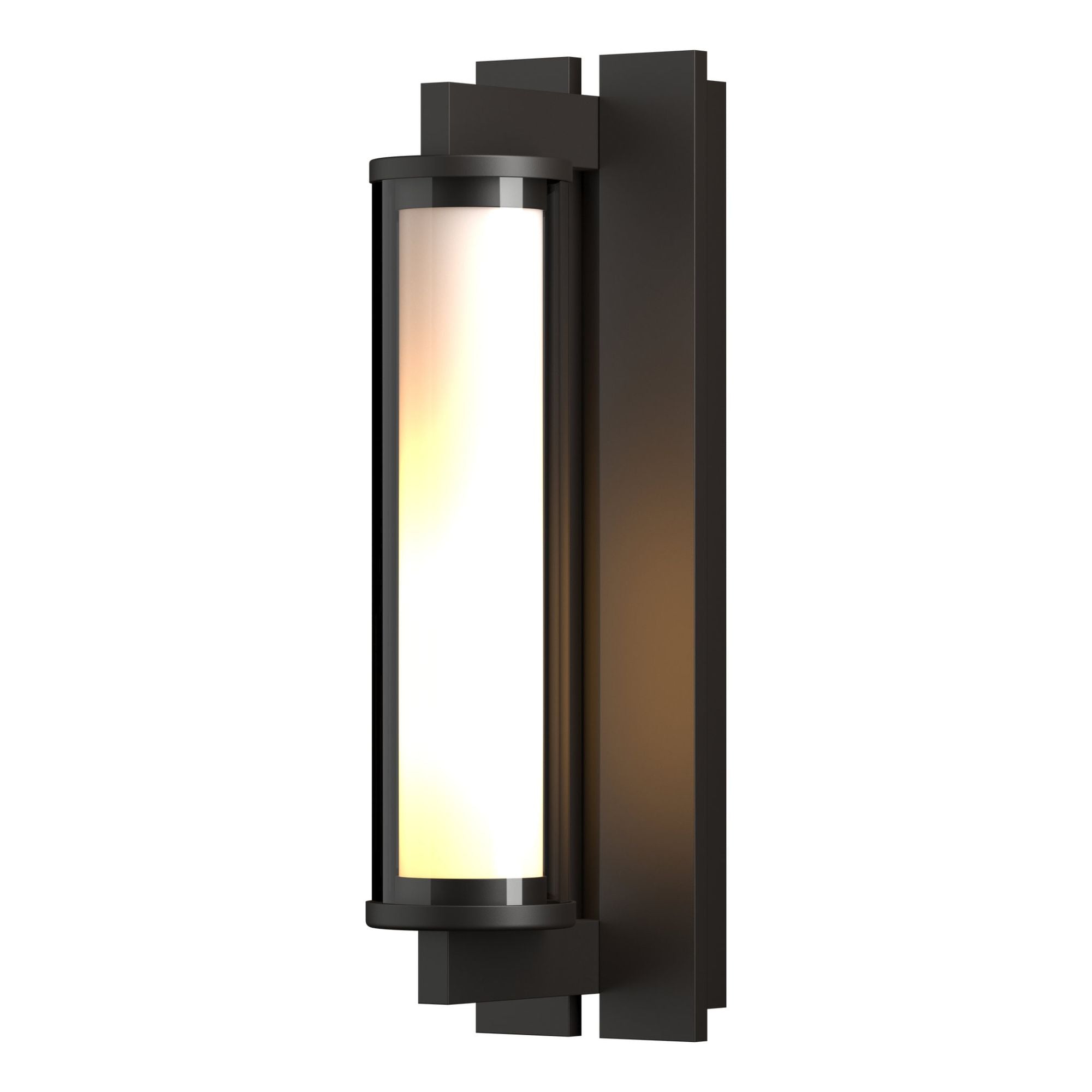 Fuse Outdoor Sconce 1-Light Clear Glass (ZM) in Coastal Oil Rubbed Bronze