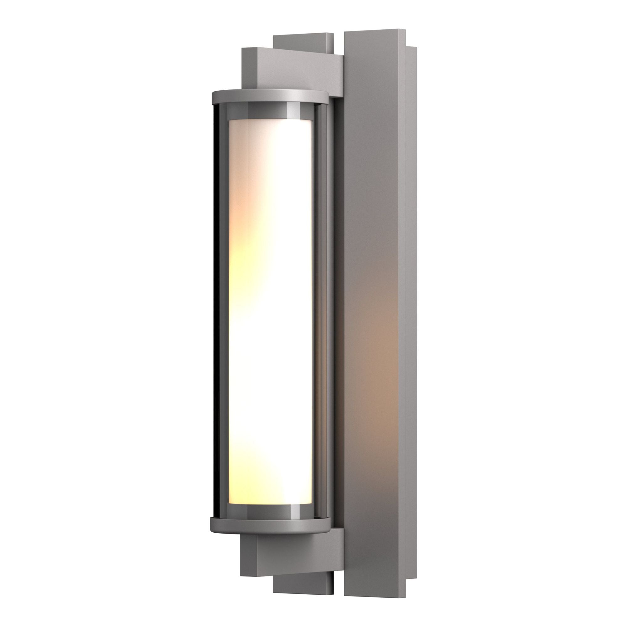 Fuse Outdoor Sconce 1-Light Clear Glass (ZM) in Coastal Burnished Steel