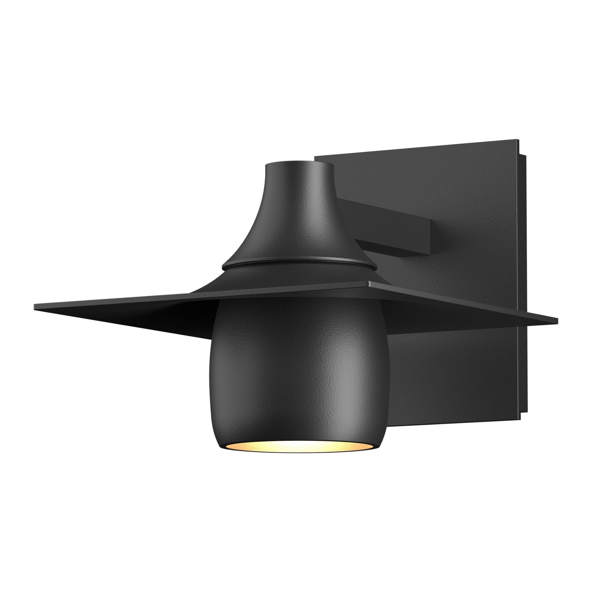 Hood Dark Sky Outdoor Sconce 1-Light in Coastal Black