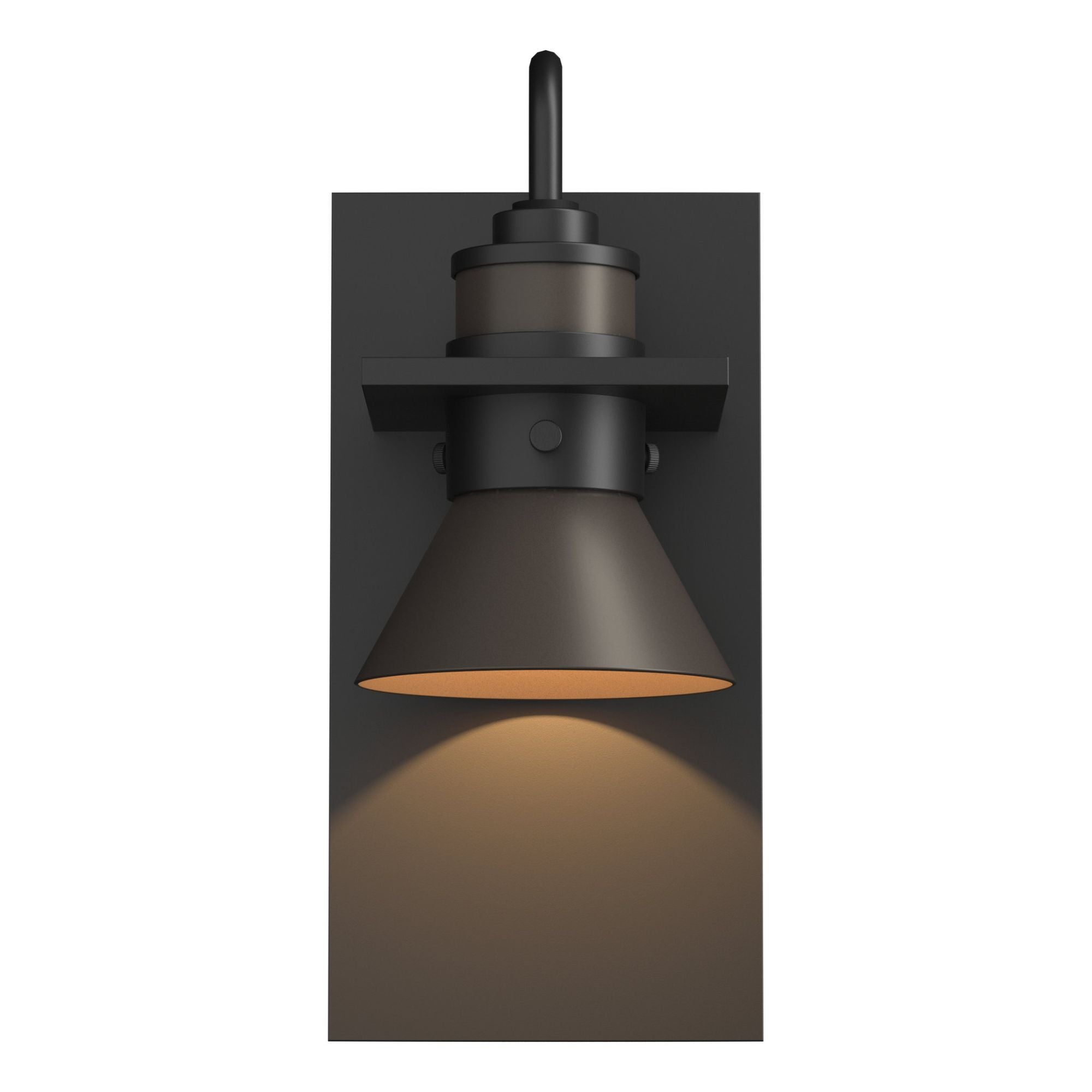 Erlenmeyer Dark Sky Friendly Outdoor Sconce 1-Light Coastal Dark Smoke Accent in Coastal Black