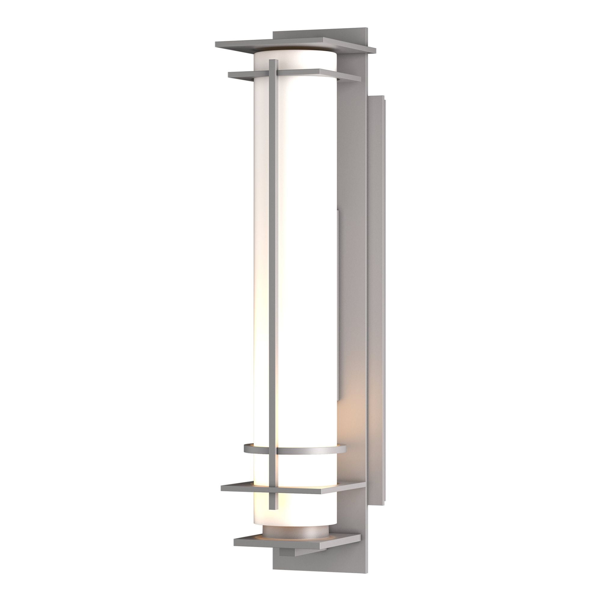 After Hours Outdoor Sconce 1-Light Opal Glass (GG) in Coastal Burnished Steel