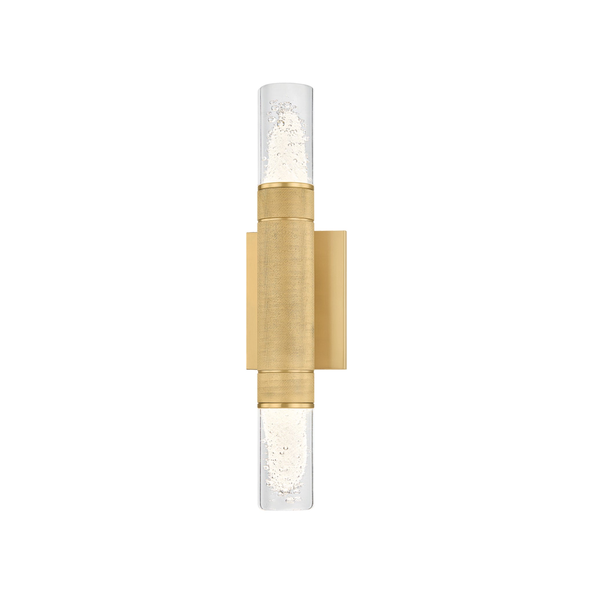 Glen Cove 2-Light Wall Sconce in Aged Brass 4.25W x 17H