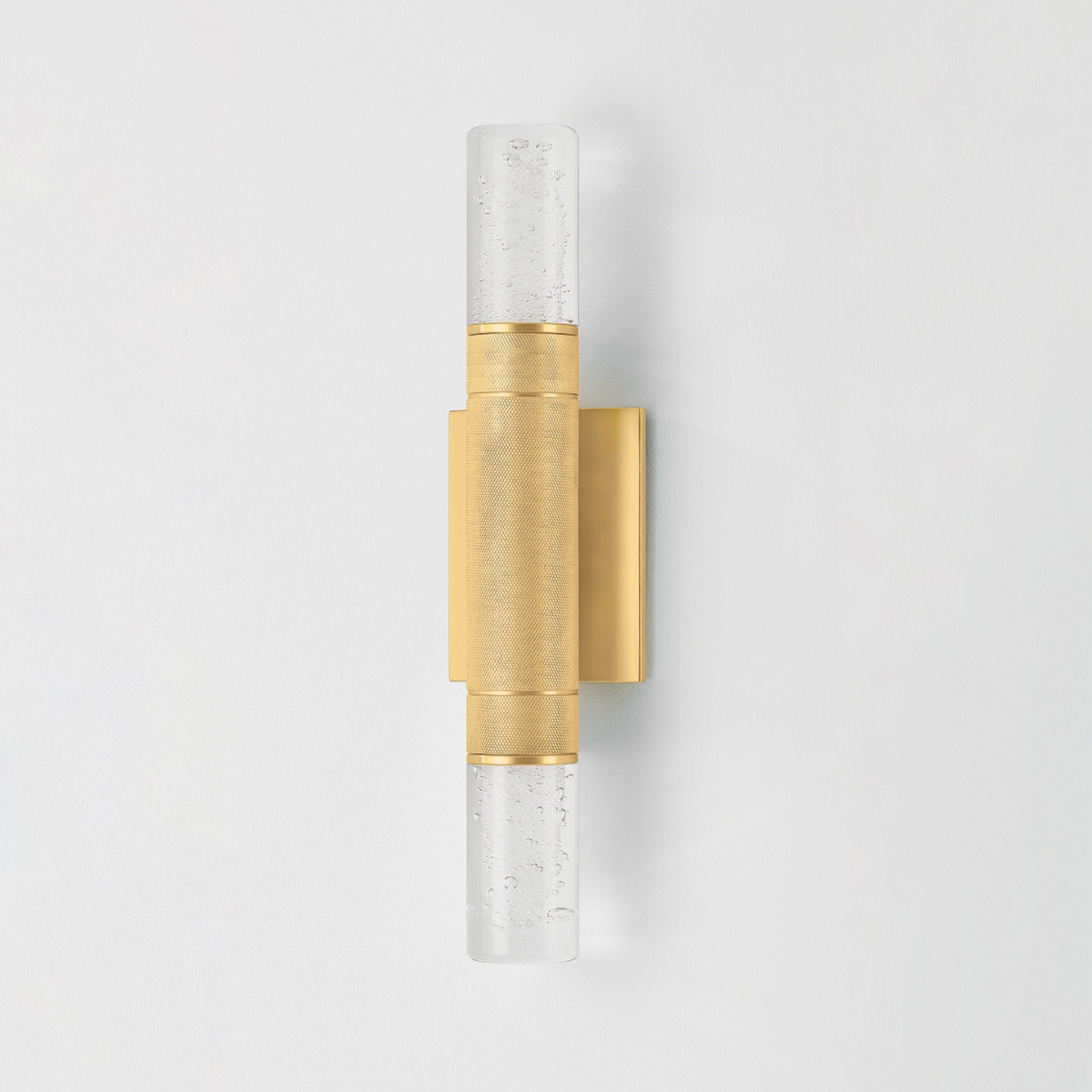 Glen Cove 2-Light Wall Sconce in Aged Brass 4.25W x 17H
