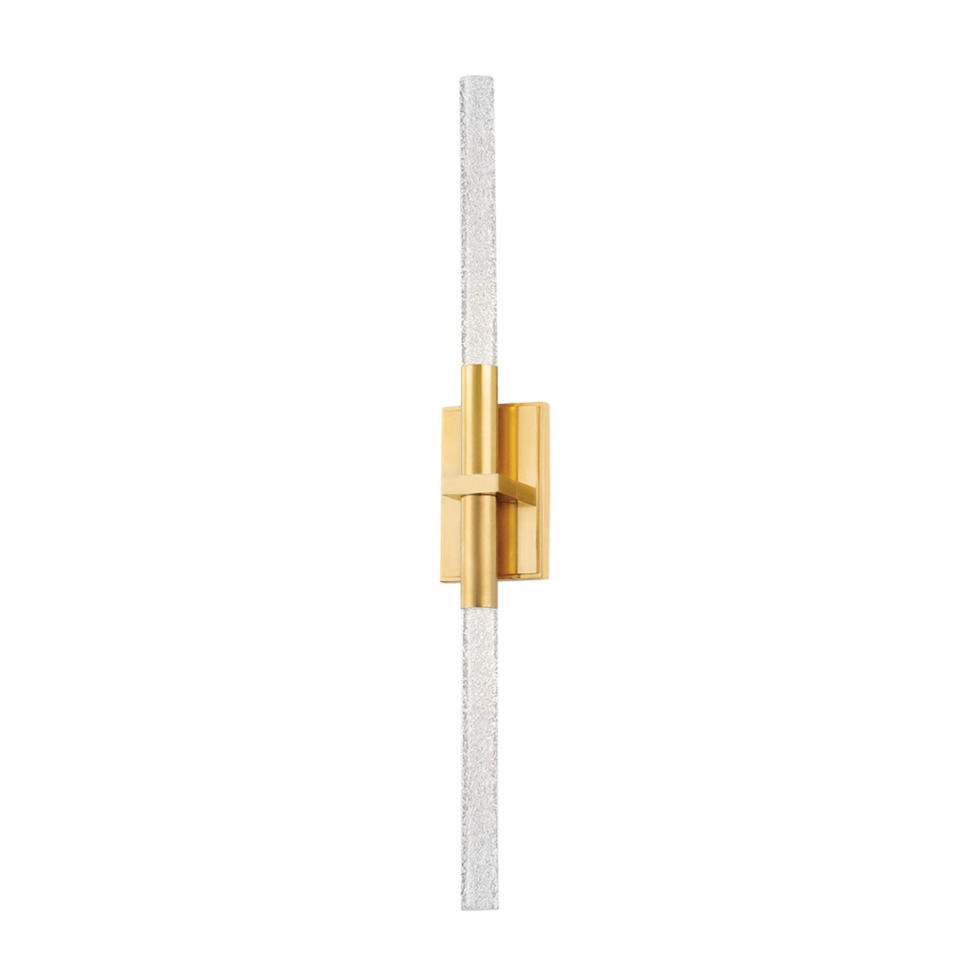 Millerton 2-Light Wall Sconce in Aged Brass 3W x 21.75H