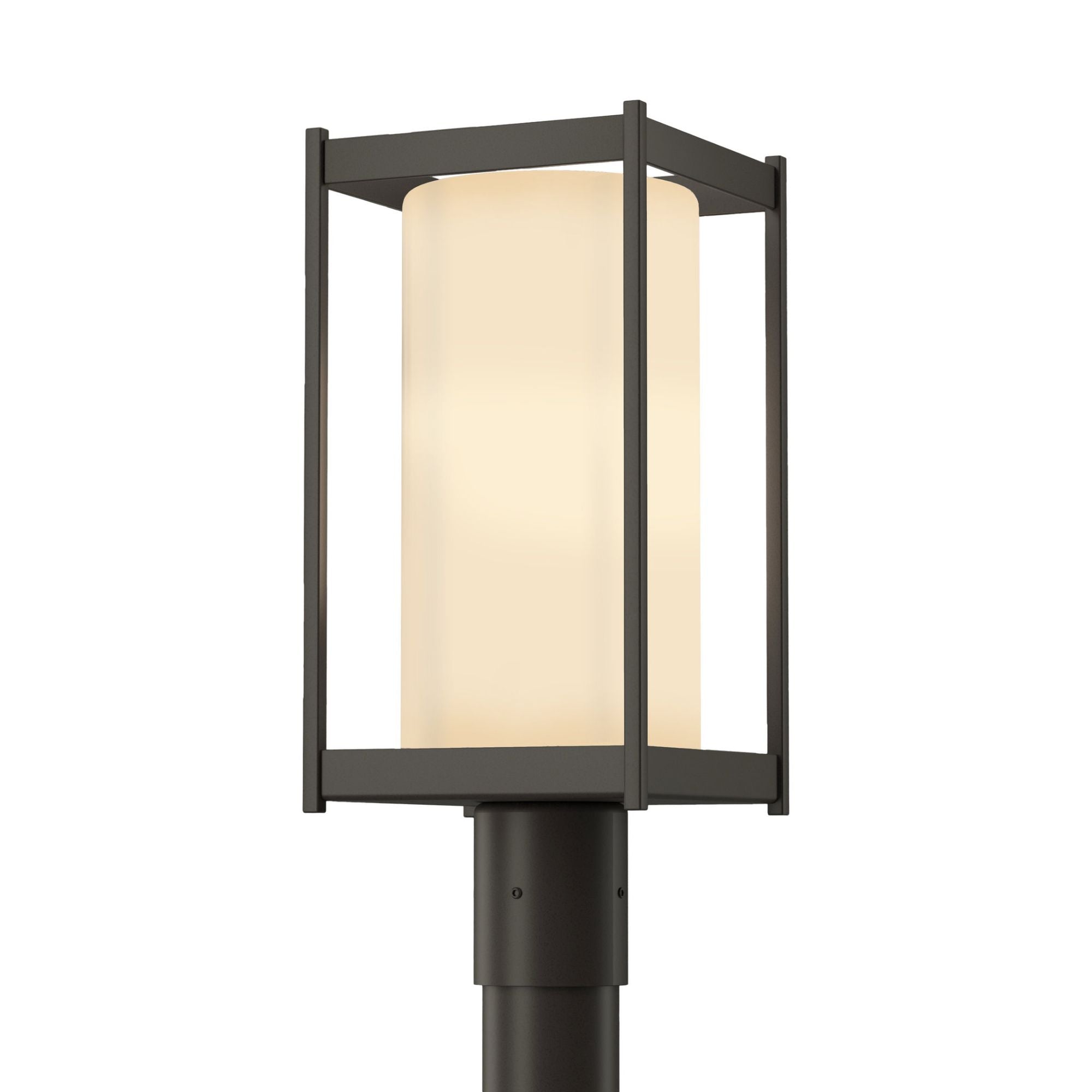 Cela Outdoor Post Light 1-Light Opal Glass (GG) in Coastal Dark Smoke