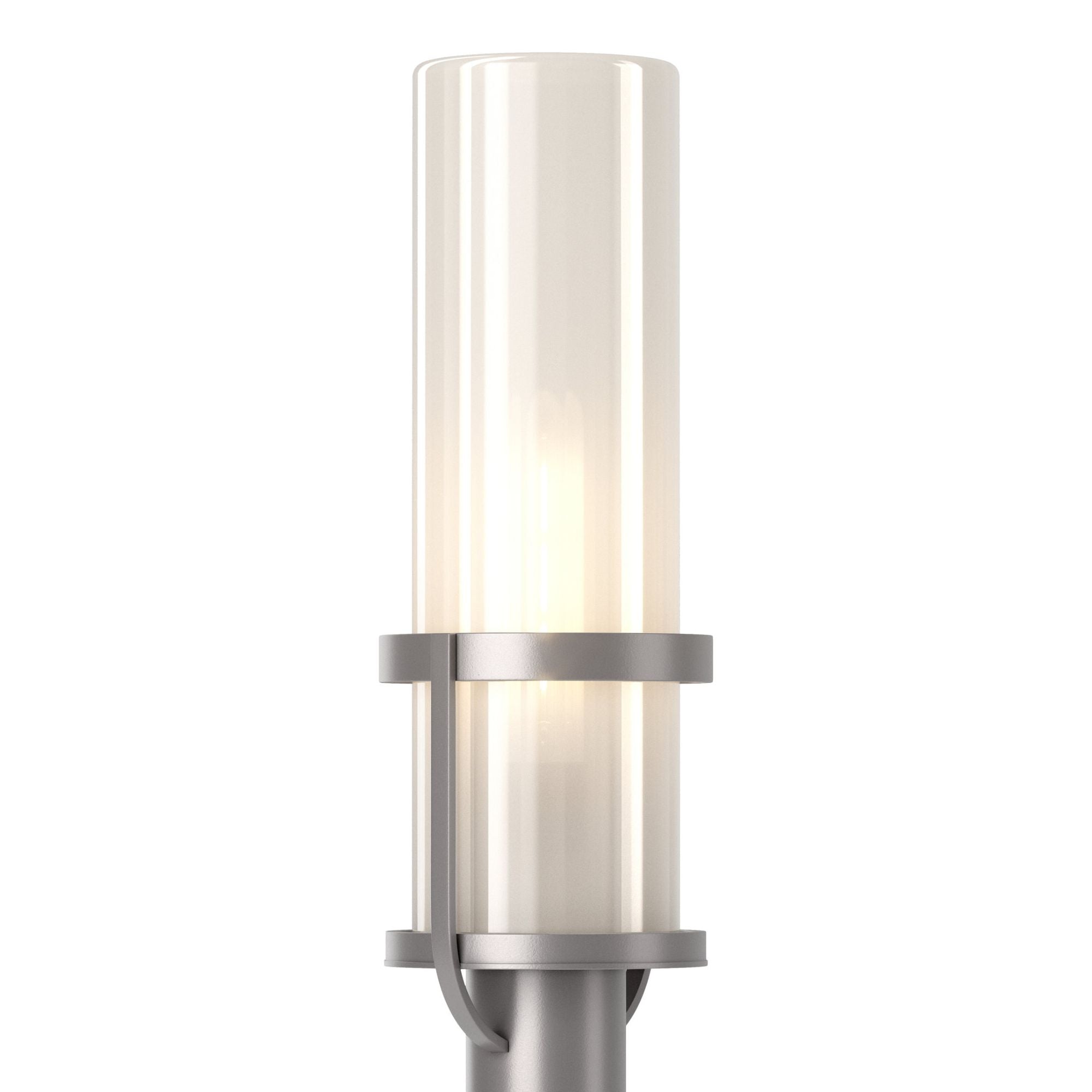 Alcove Outdoor Post Light 1-Light Frosted Glass (FD) in Coastal Burnished Steel