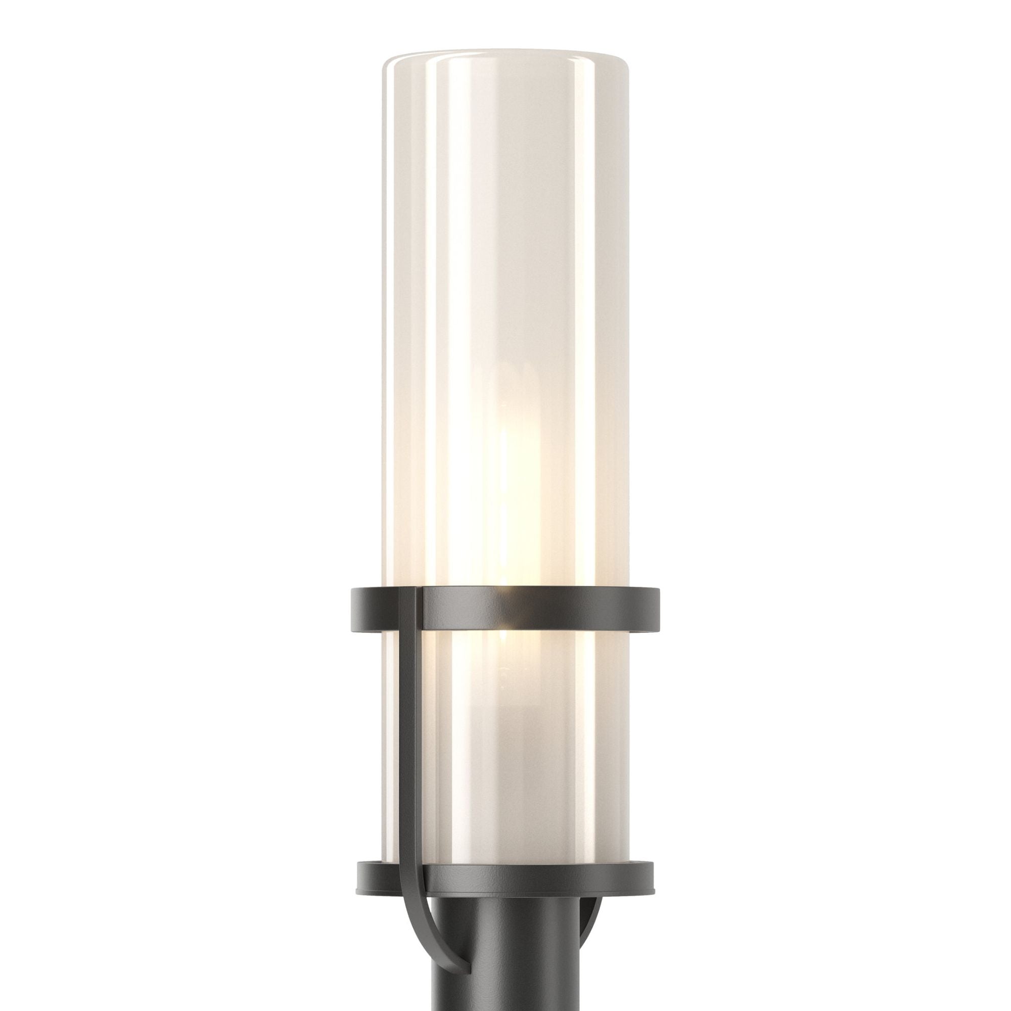 Alcove Outdoor Post Light 1-Light Frosted Glass (FD) in Coastal Black