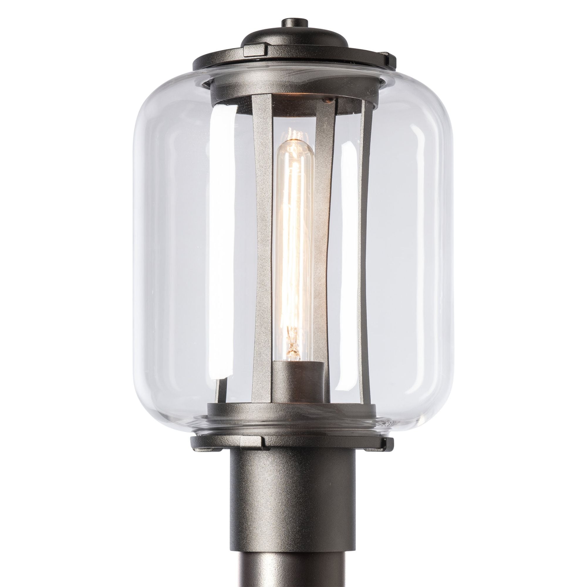 Fairwinds Outdoor Post Light 1-Light Clear Glass (ZM) in Coastal Oil Rubbed Bronze