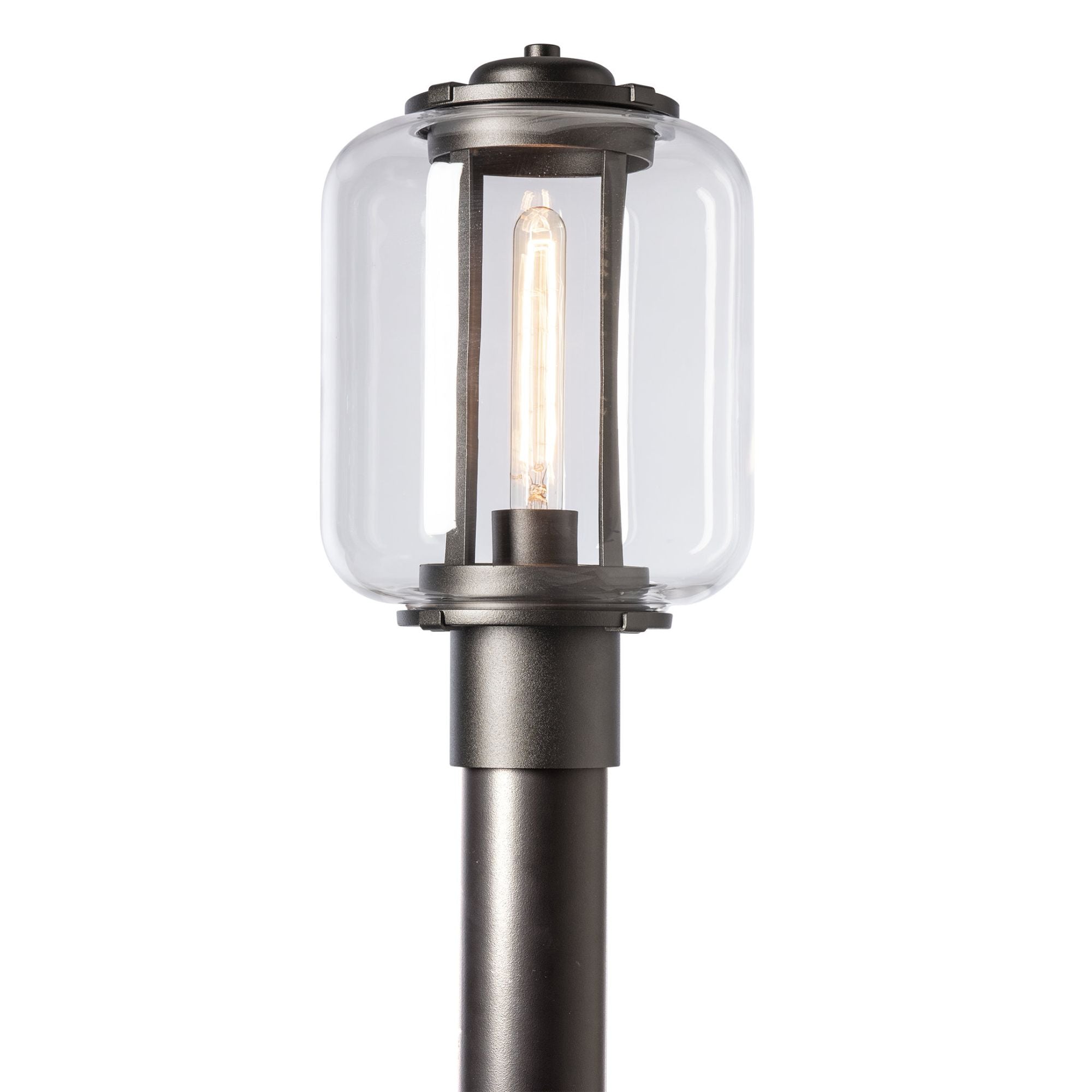 Fairwinds Outdoor Post Light 1-Light Clear Glass (ZM) in Coastal Oil Rubbed Bronze