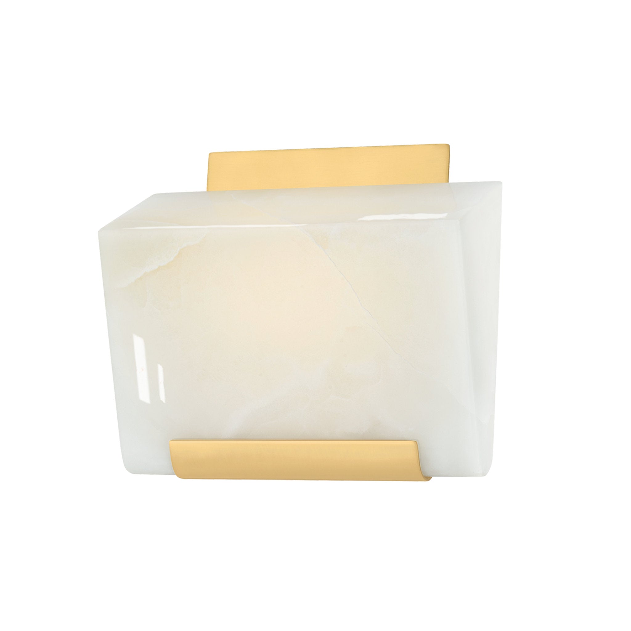 Fairfield 1-Light Wall Sconce in Aged Brass 8W x 7.25H