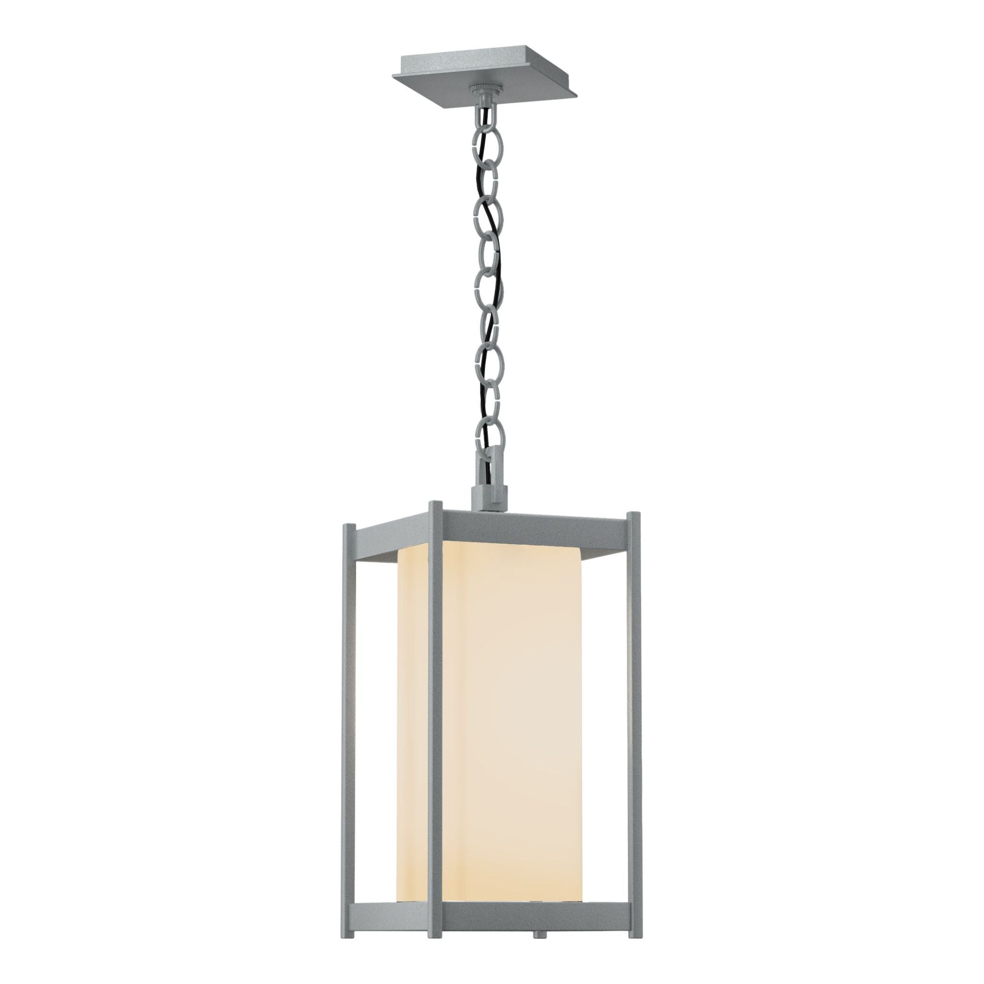 Cela Large Outdoor Lantern 1-Light Opal Glass (GG) in Coastal Burnished Steel