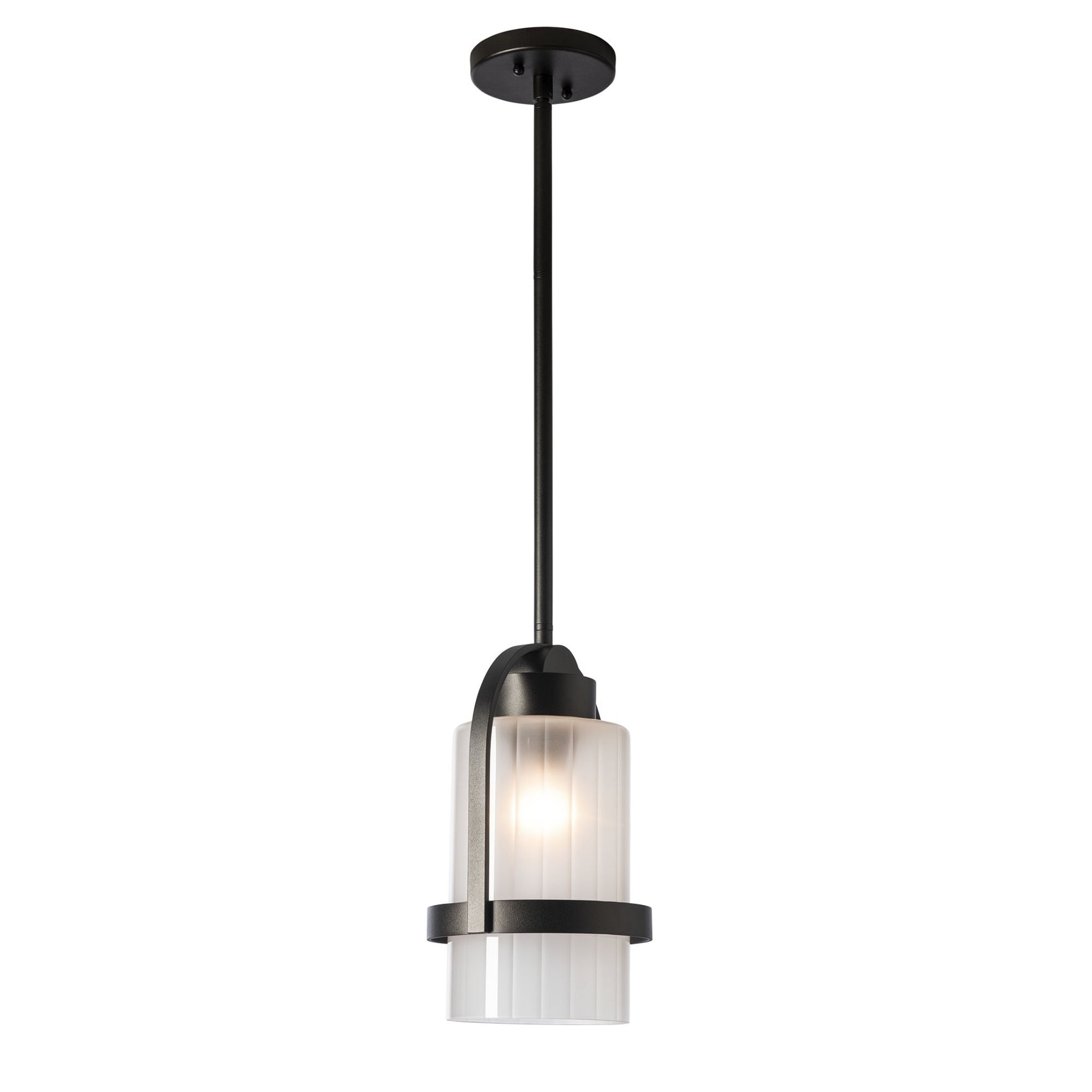 Alcove Outdoor Pendant 1-Light Frosted Glass (FD) in Coastal Oil Rubbed Bronze