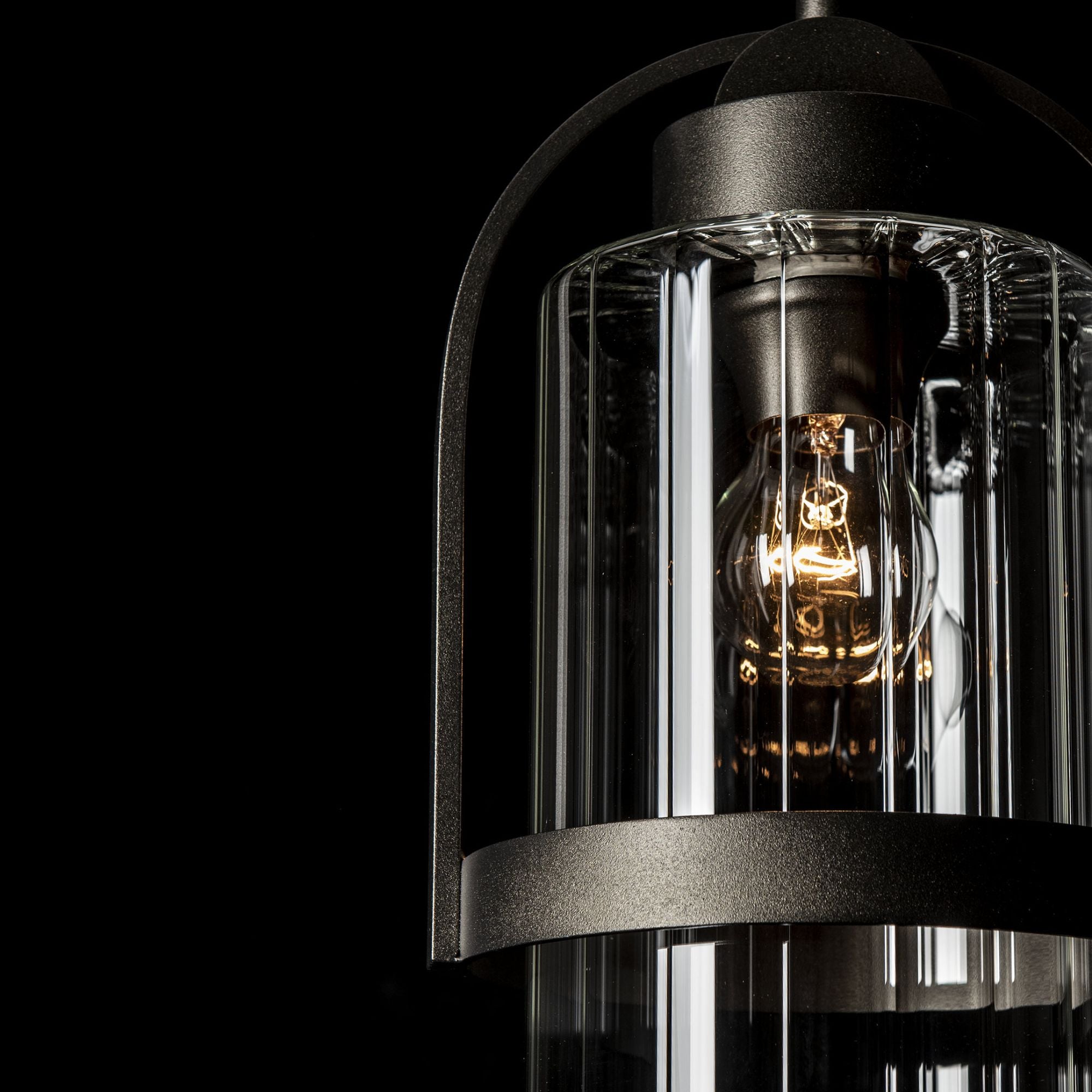 Alcove Outdoor Pendant 1-Light Clear Glass (ZM) in Coastal Oil Rubbed Bronze