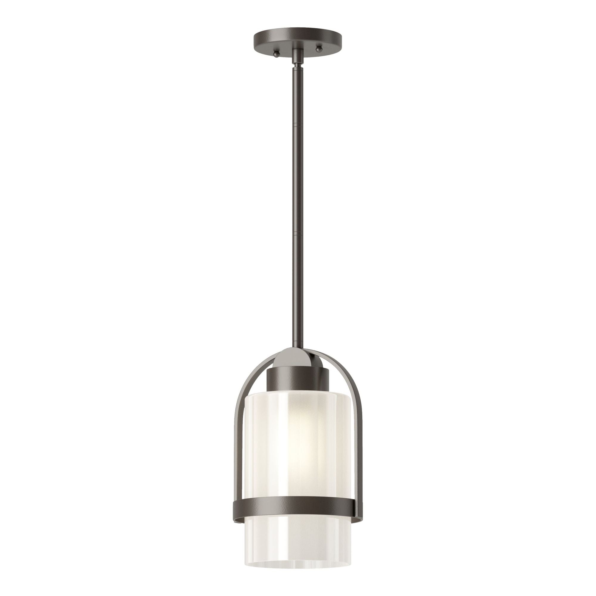 Alcove Outdoor Pendant 1-Light Frosted Glass (FD) in Coastal Dark Smoke