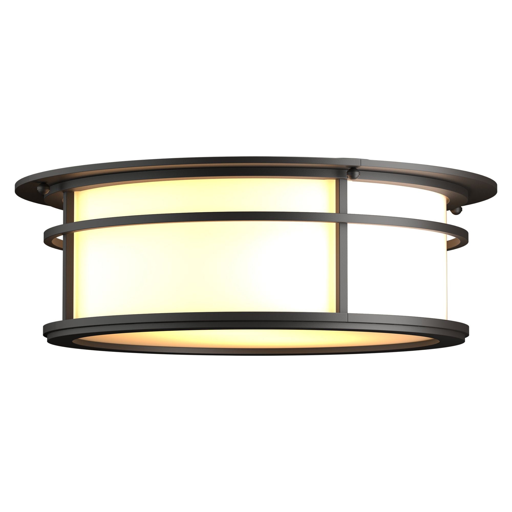 Province Outdoor Flush Mount 2-Light Opal Glass (GG) in Coastal Oil Rubbed Bronze