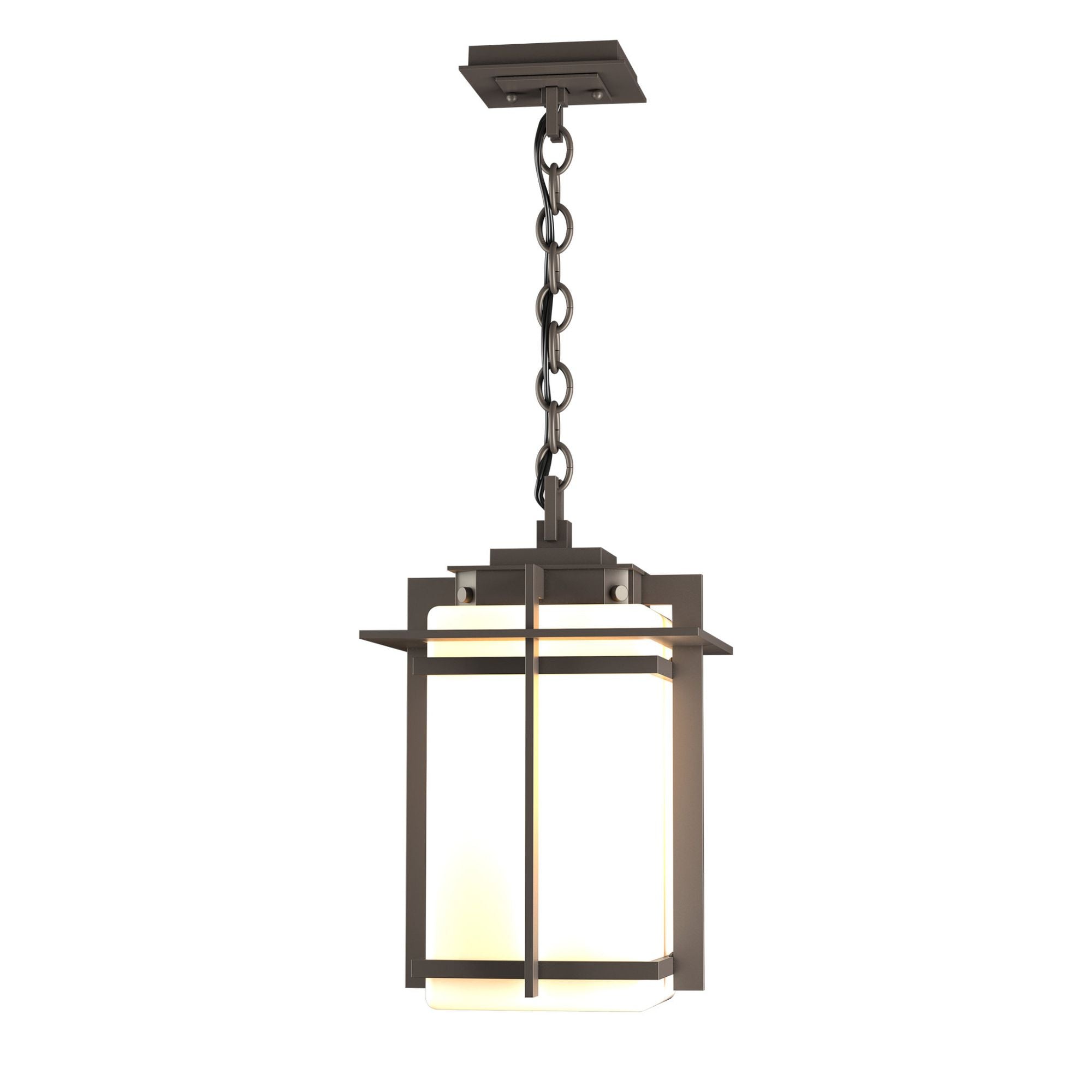 Tourou Large Outdoor Ceiling Fixture 1-Light Opal Glass (GG) in Coastal Dark Smoke