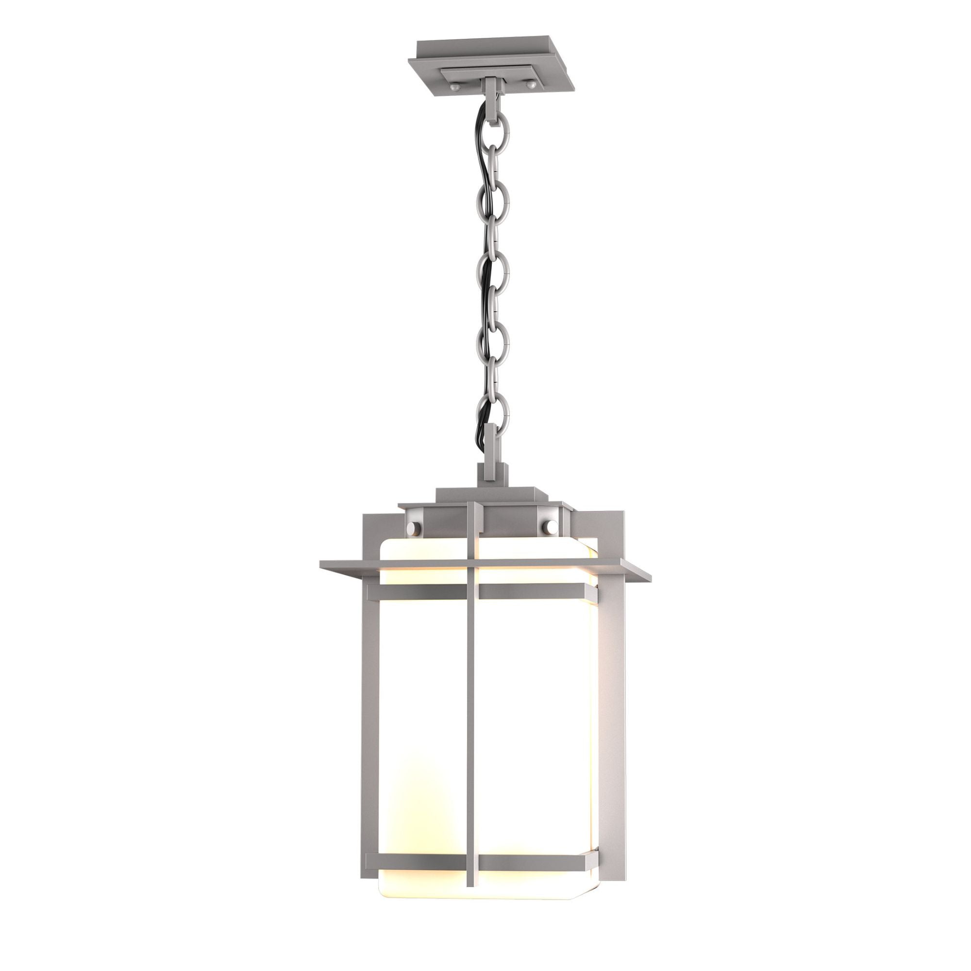 Tourou Large Outdoor Ceiling Fixture 1-Light Opal Glass (GG) in Coastal Burnished Steel