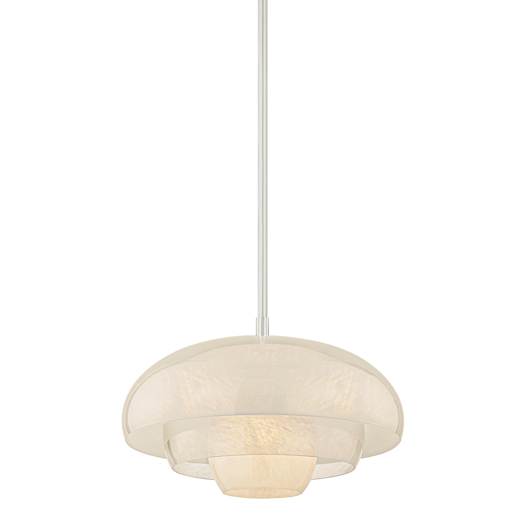 Auburndale 1-Light Pendant in Polished Nickel 18.25W x 11.25H