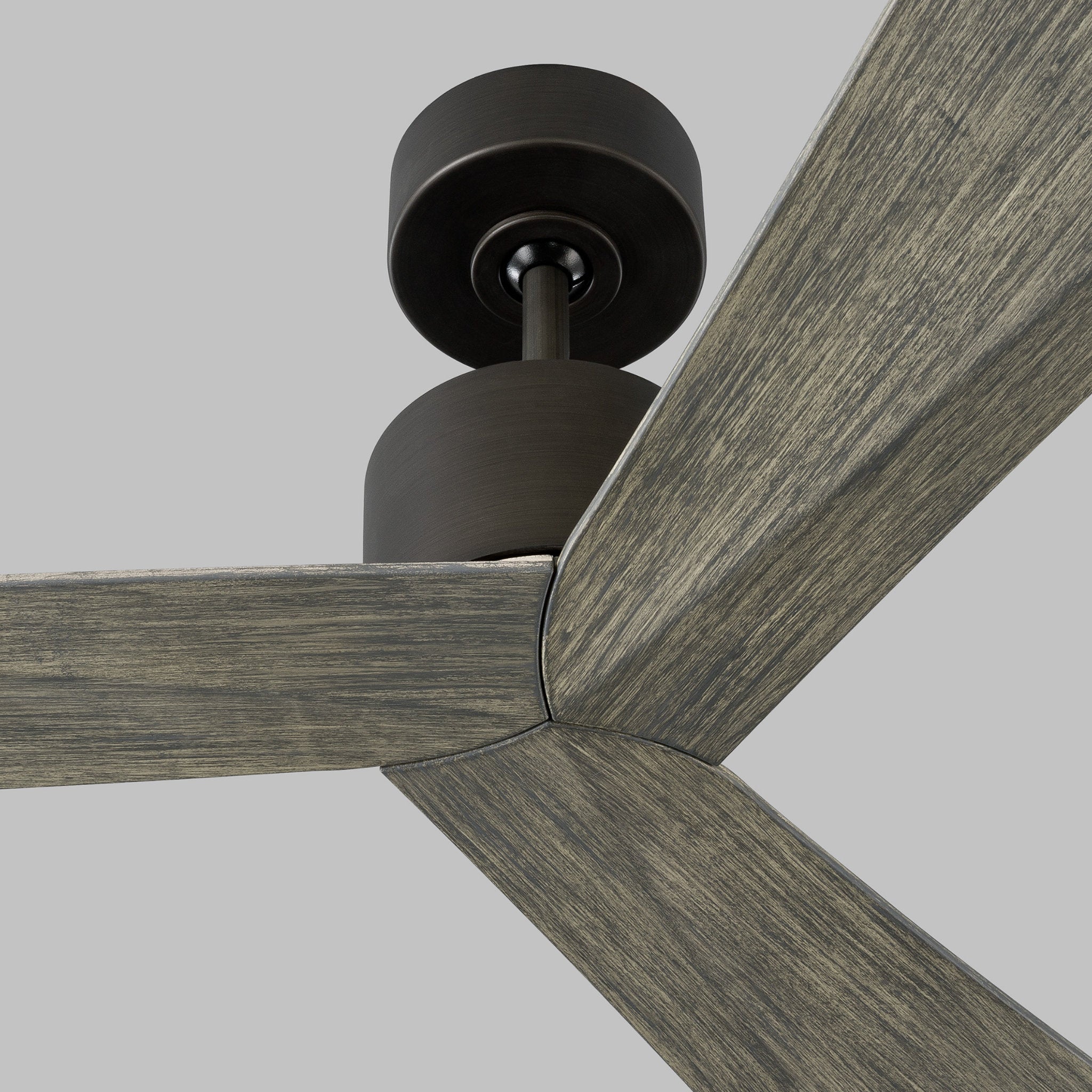 Adler 52" Ceiling Fan  in Aged Pewter  w/ Light Grey Weathered Oak Blade D:52'' H:12 1/2''