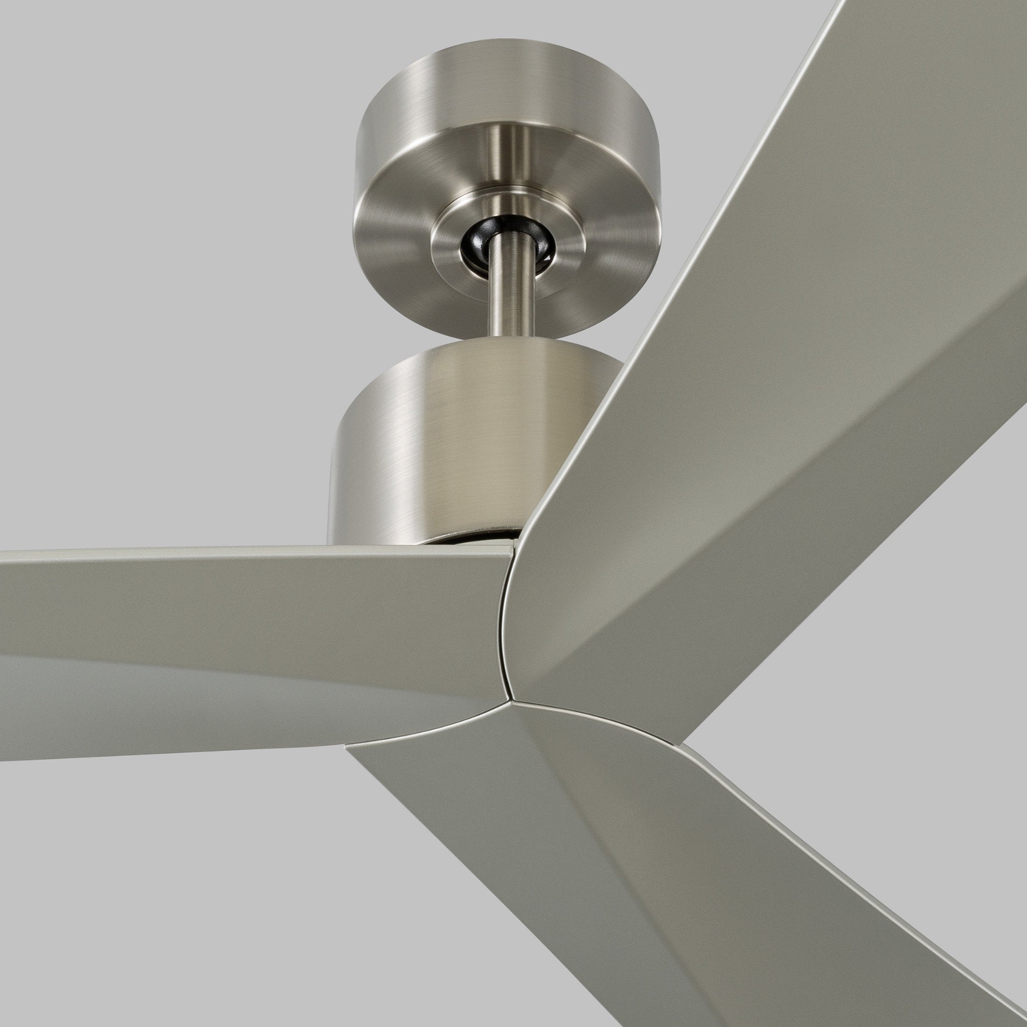 Adler 52" Ceiling Fan  in Brushed Steel  w/ Silver Blade D:52'' H:12 1/2''