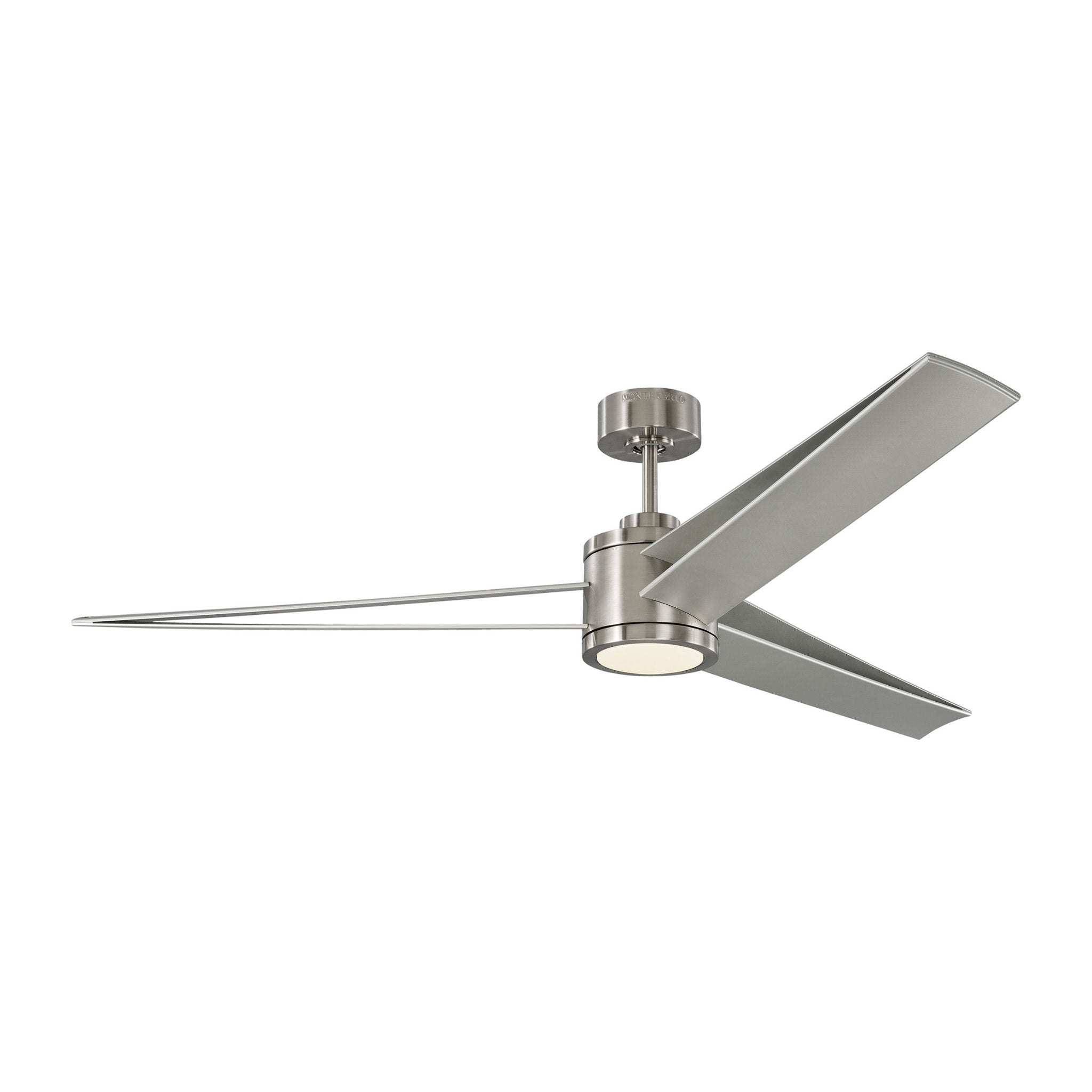 Sean Lavin Armstrong 60" LED Ceiling Fan  in Brushed Steel  w/ Silver Blade D:60'' H:14 3/32''