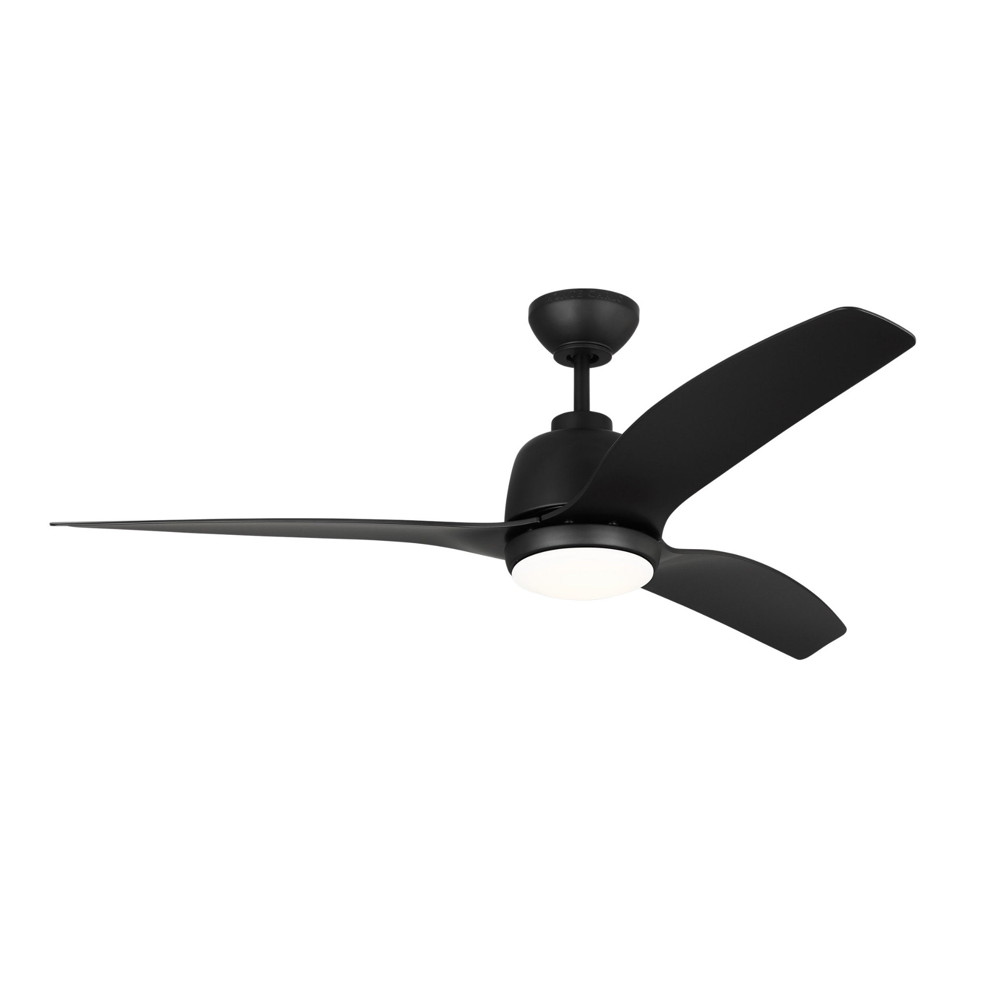 Avila 52" LED Ceiling Fan  in Midnight Black  w/ Midnight Black Blade D:54'' H:16 3/16''