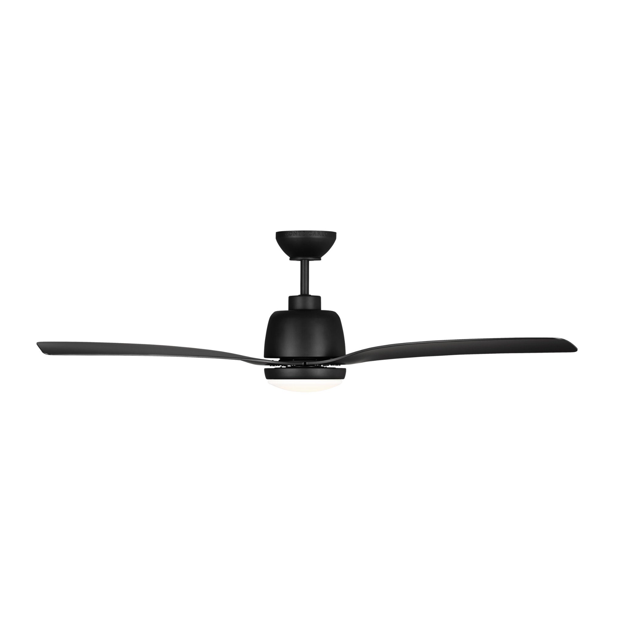 Avila 52" LED Ceiling Fan  in Midnight Black  w/ Midnight Black Blade D:54'' H:16 3/16''