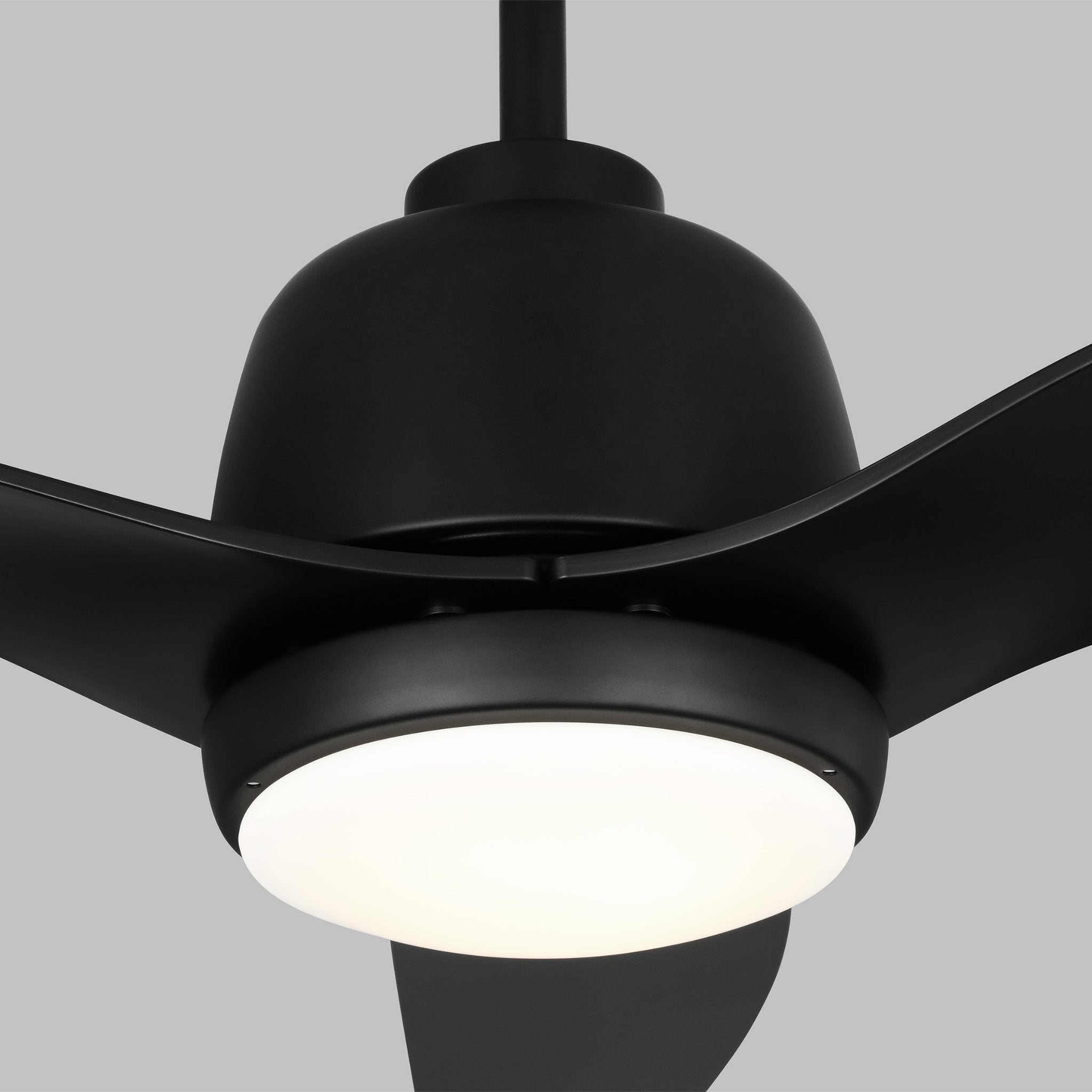 Avila 52" LED Ceiling Fan  in Midnight Black  w/ Midnight Black Blade D:54'' H:16 3/16''